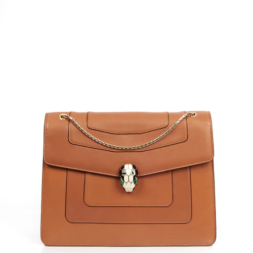 Picture of Bulgari Shoulder Bag Serpenti Forever Crossbody in Brown, Leather