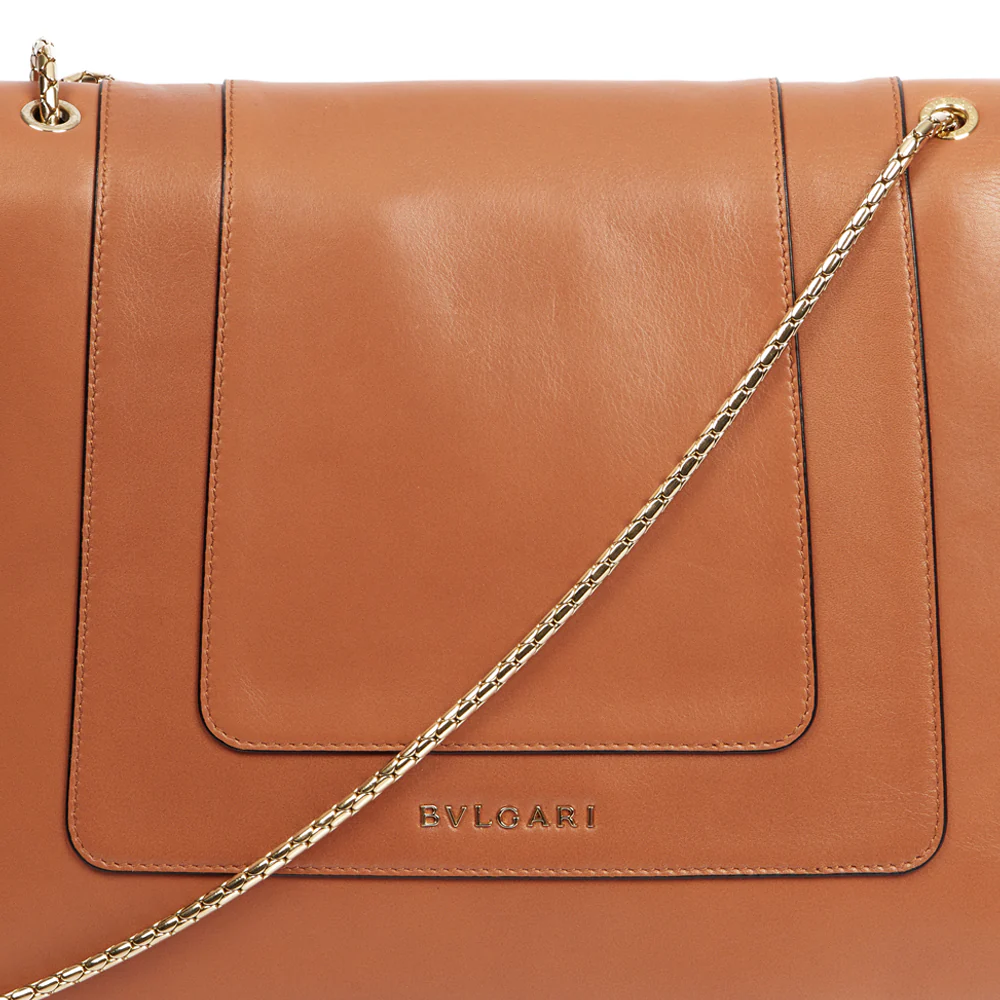 Picture of Bulgari Shoulder Bag Serpenti Forever Crossbody in Brown, Leather
