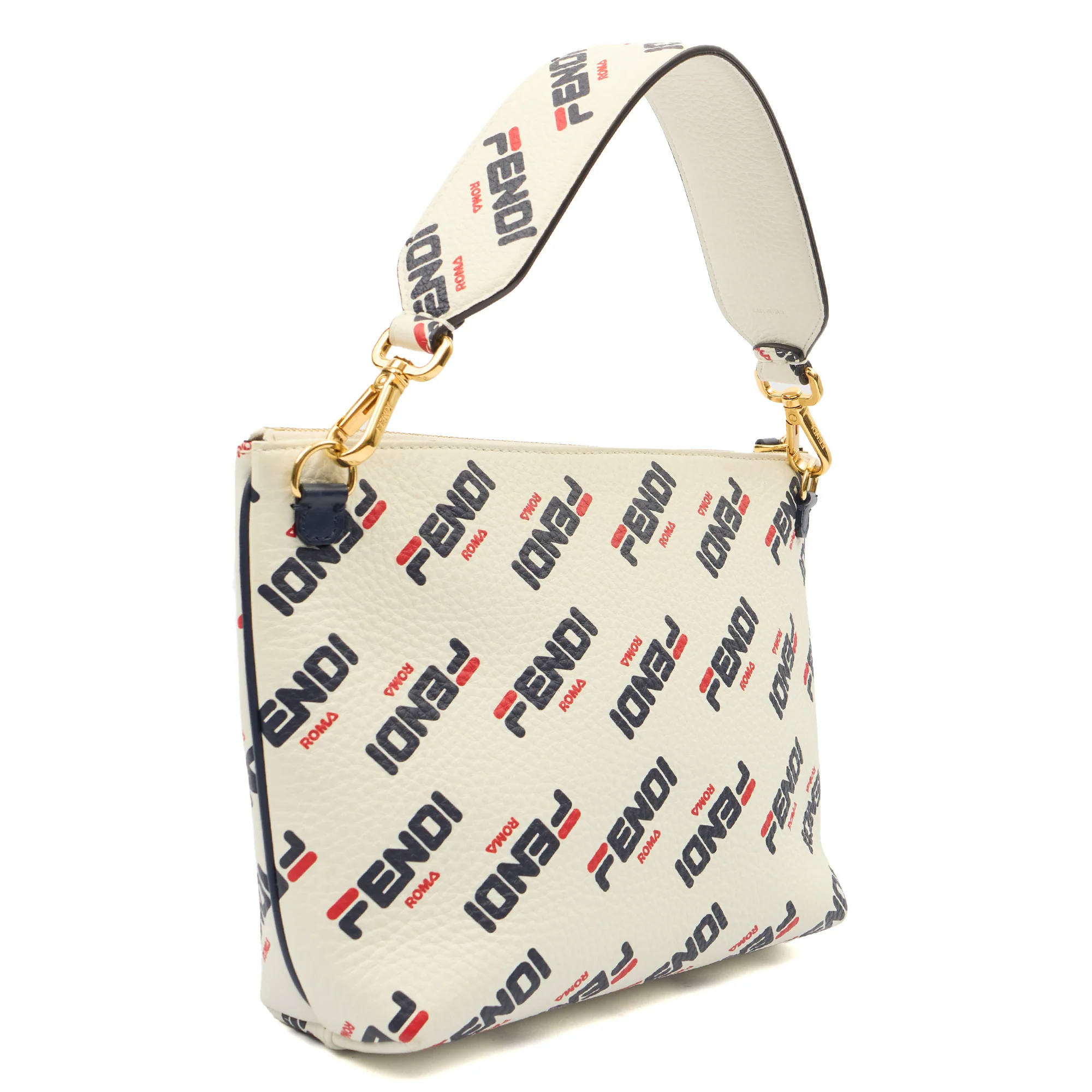 Picture of Fendi Shoulder Bag Fendi x FILA Mania in Print, Leather