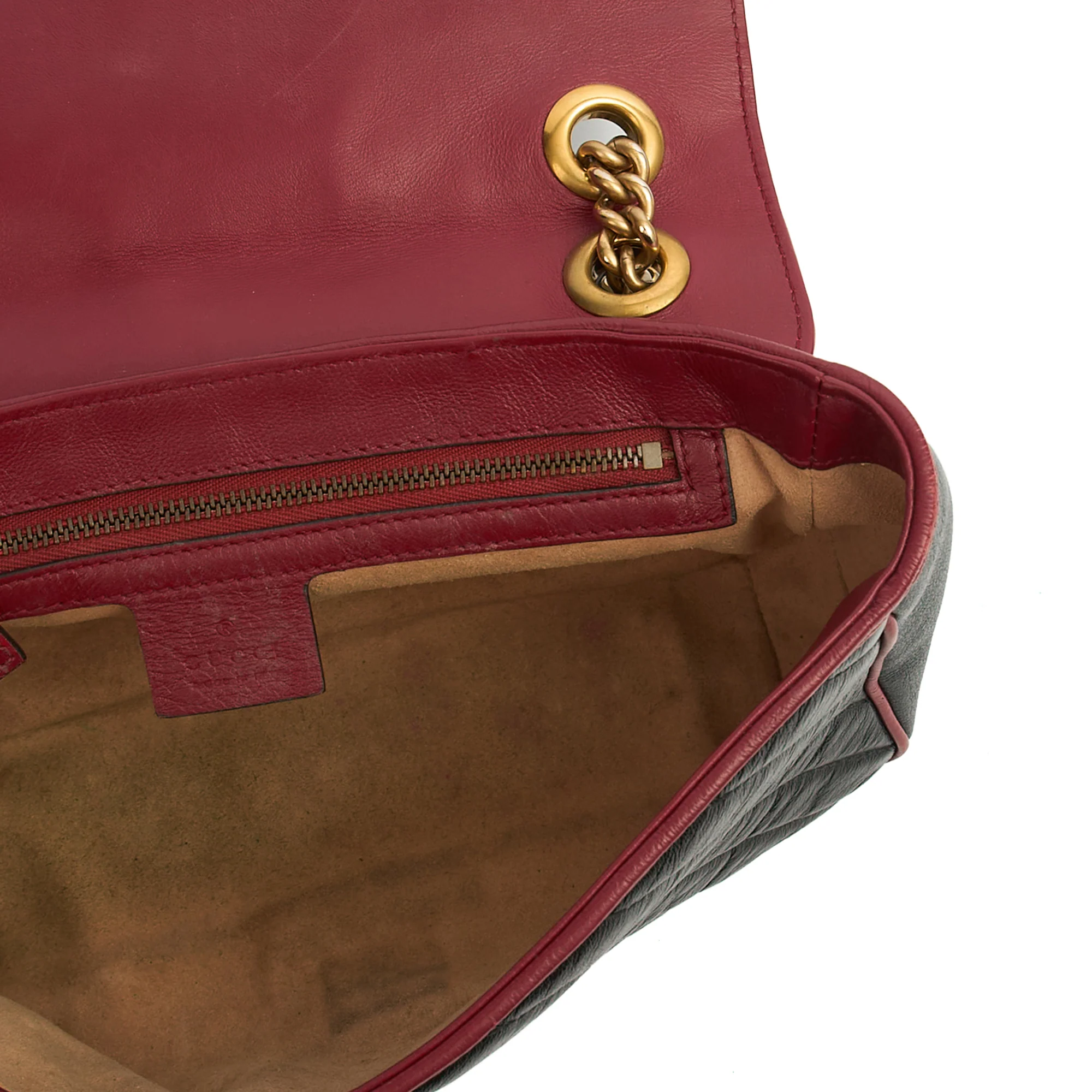 Picture of Gucci Shoulder Bag Marmont Shoulder Flap Bag - Medium in Black, Leather