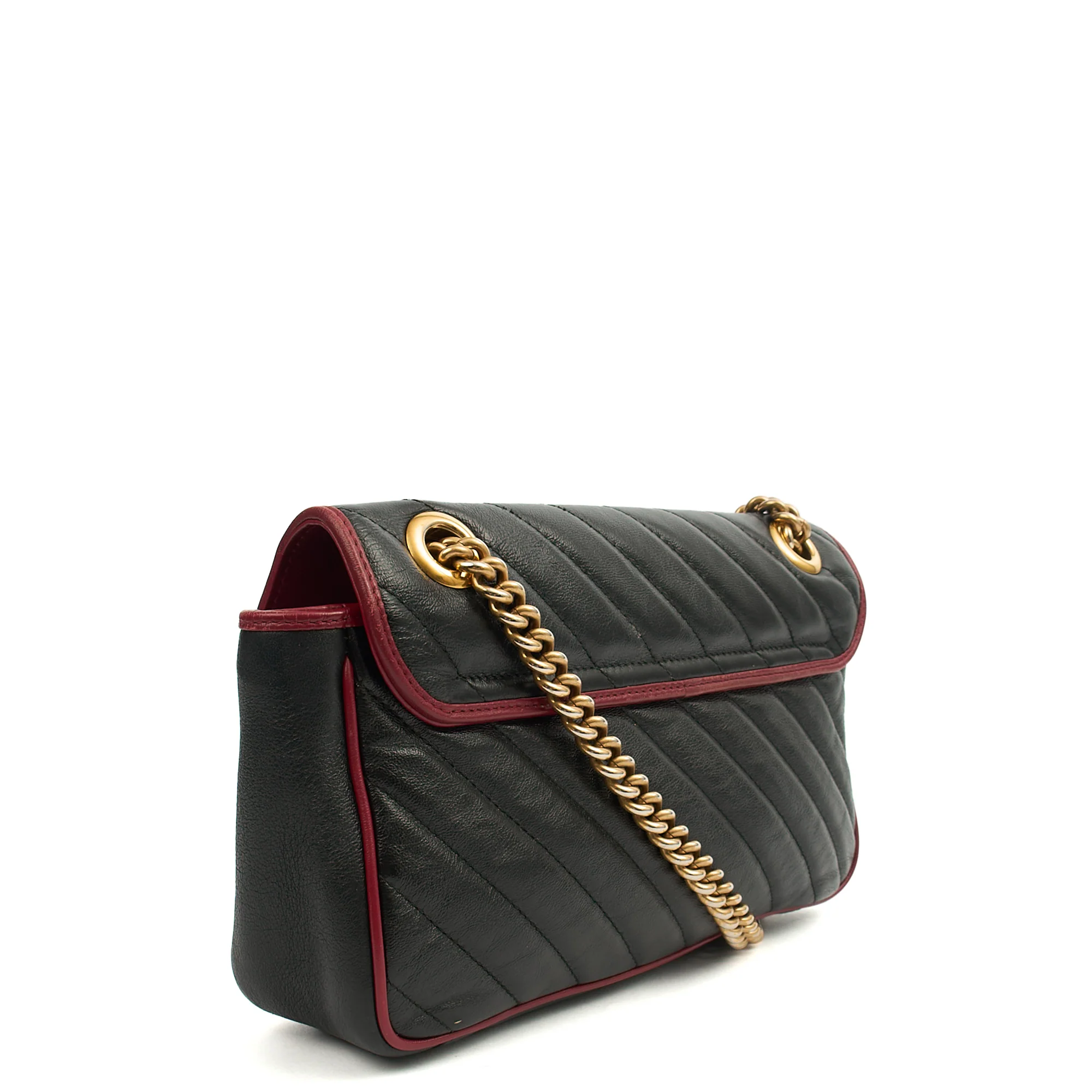 Picture of Gucci Shoulder Bag Marmont Shoulder Flap Bag - Medium in Black, Leather