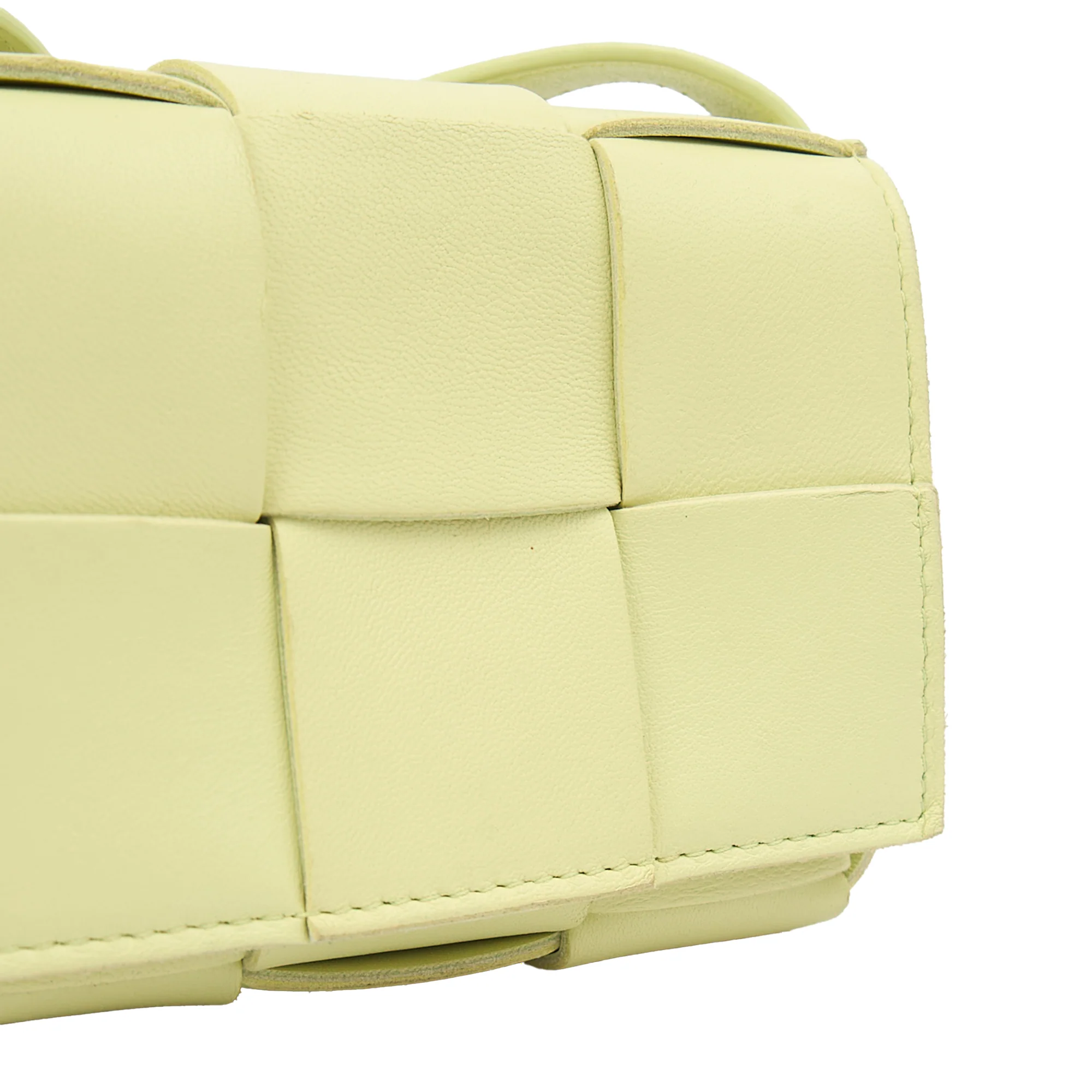 Picture of Bottega Veneta Cross Body Cassette - Mini in Green, Intrecciato Nappa