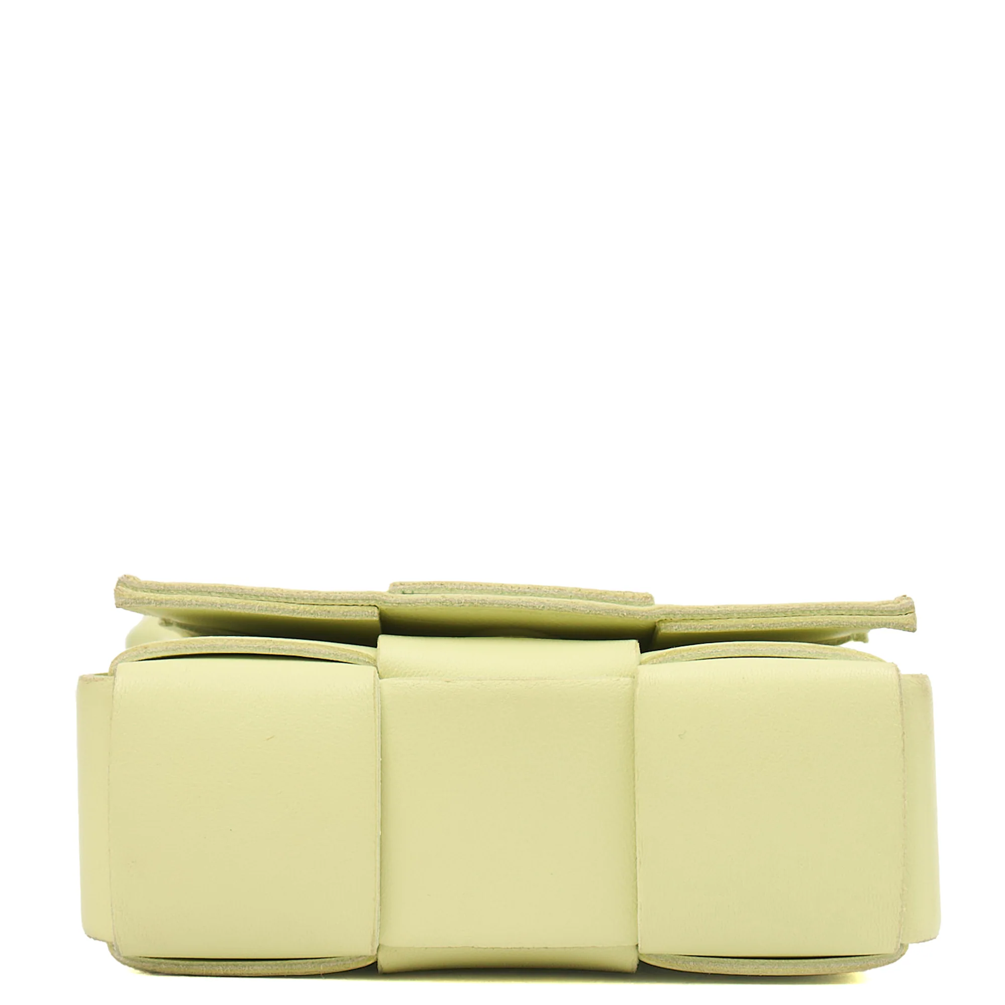 Picture of Bottega Veneta Cross Body Cassette - Mini in Green, Intrecciato Nappa