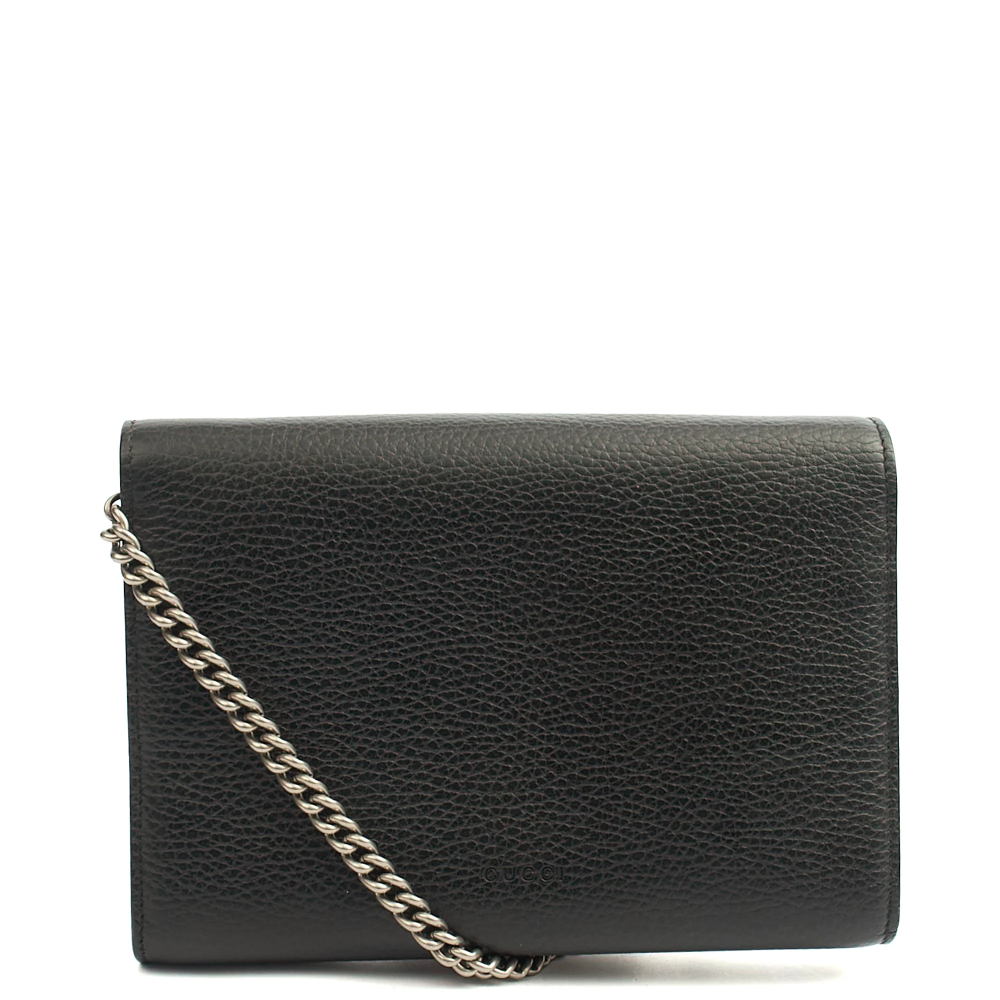 Picture of Gucci Cross Body Dionysus Chain Wallet in Black, Leather