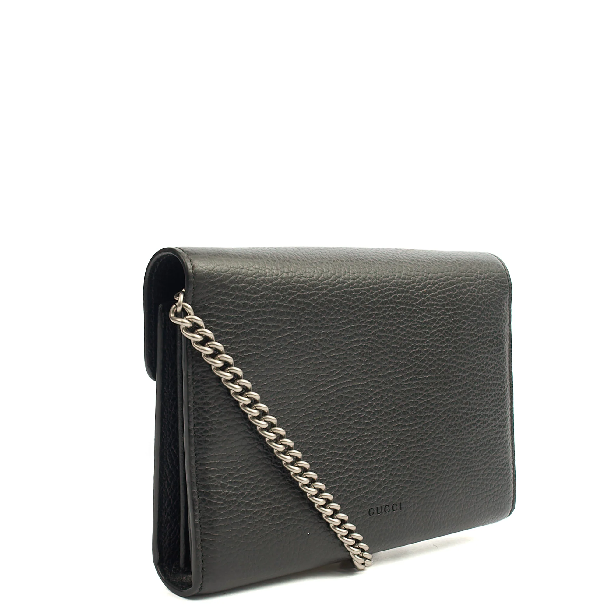 Picture of Gucci Cross Body Dionysus Chain Wallet in Black, Leather