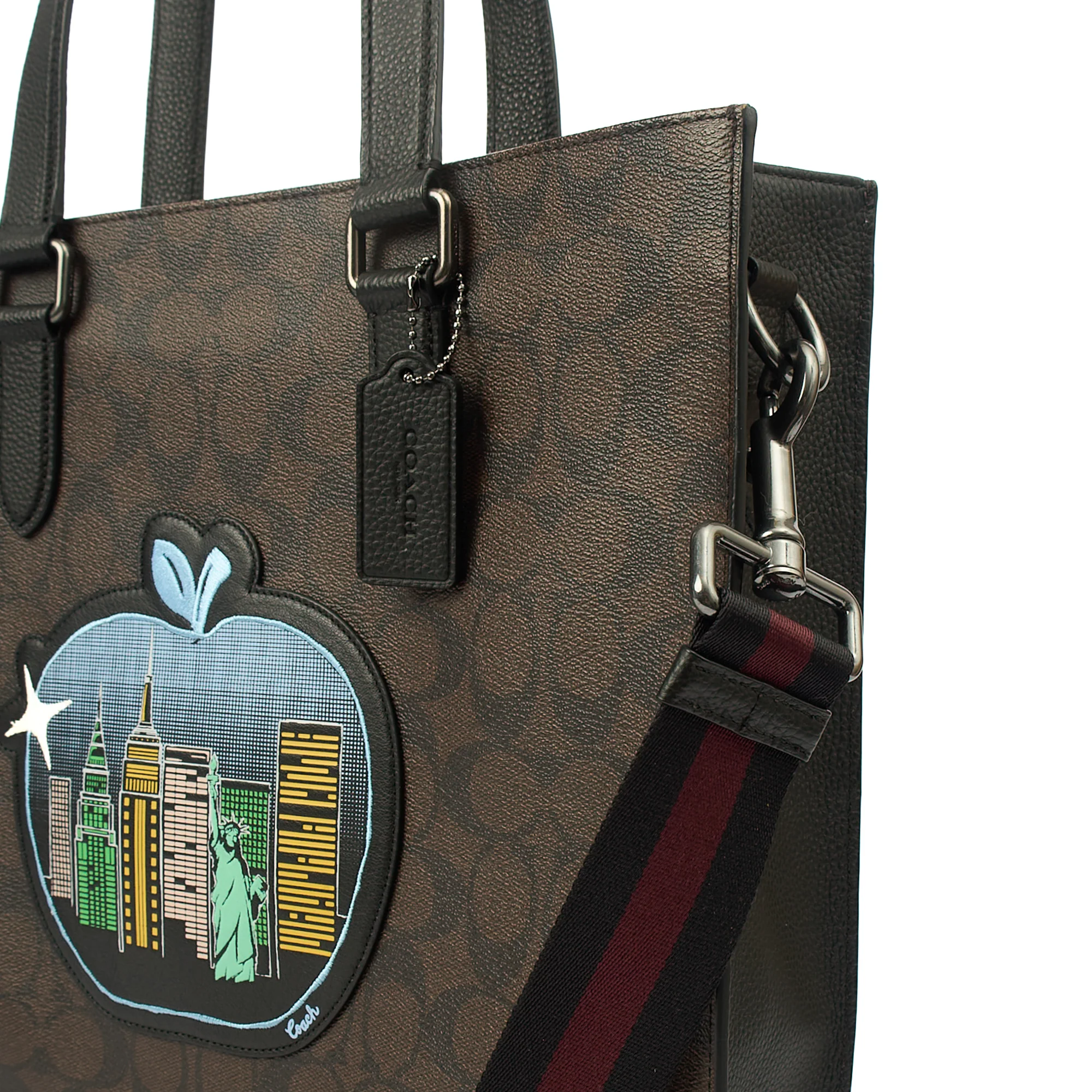 Picture of Coach Tote Graham Crossbody in Brown, Leather