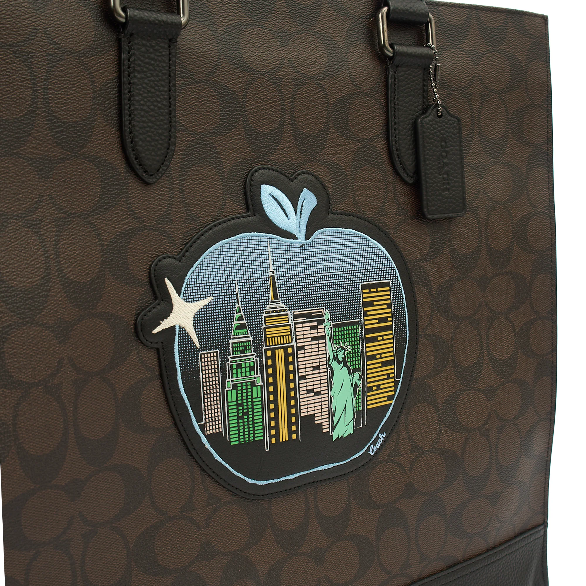 Picture of Coach Tote Graham Crossbody in Brown, Leather