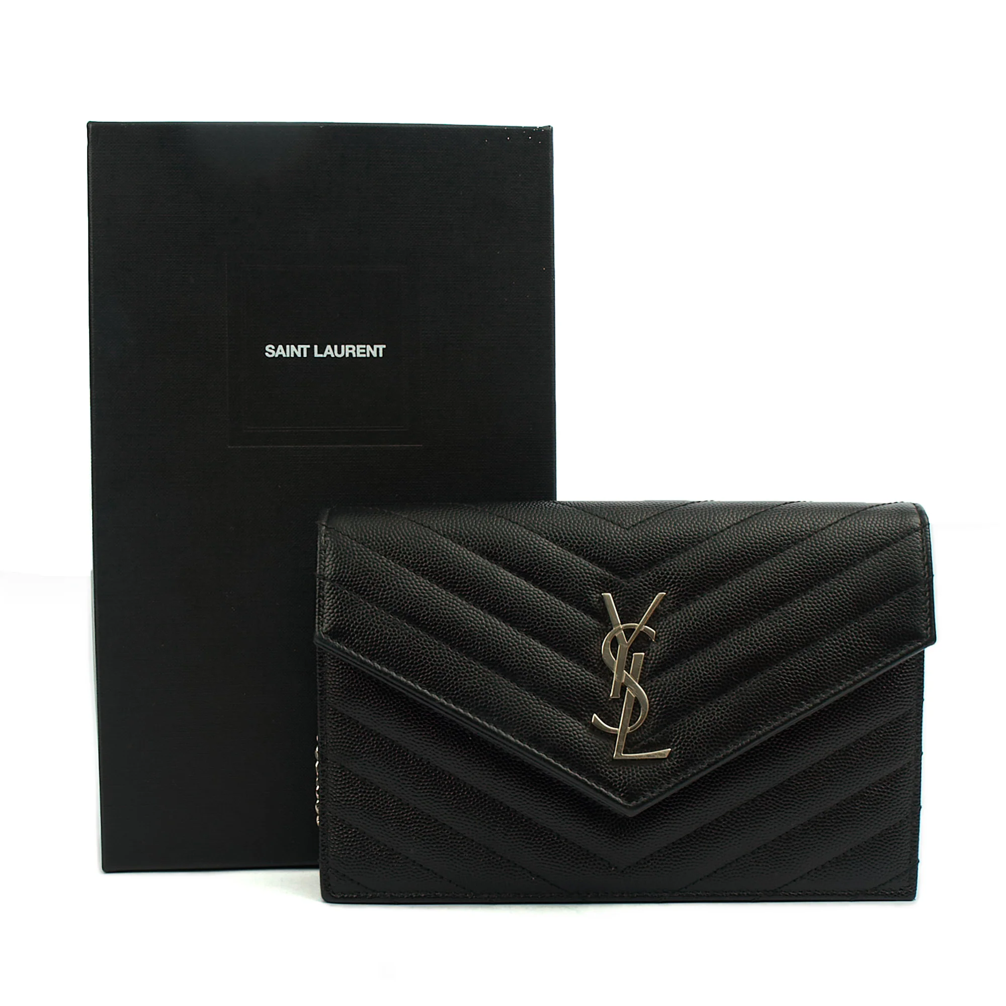 Picture of Saint Laurent Cross Body Kate Small in Black, Calfskin Leather