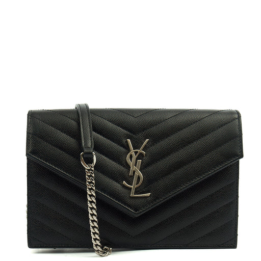 Picture of Saint Laurent Cross Body Kate Small in Black, Calfskin Leather