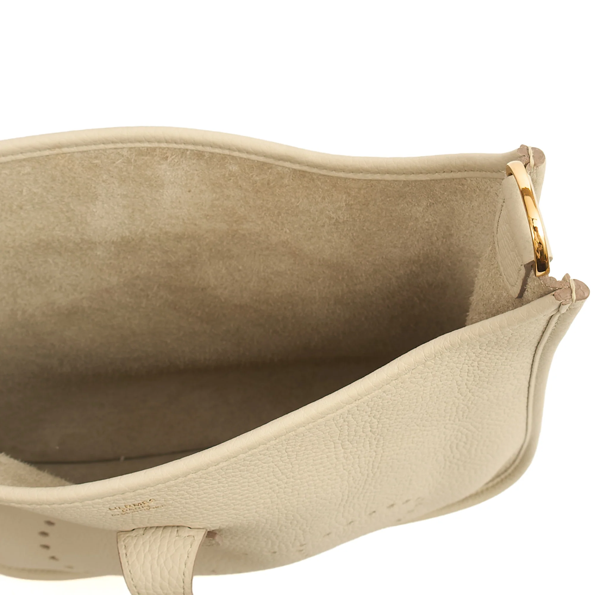Picture of Hermes Cross Body Evelyne 29 in Beton, Leather