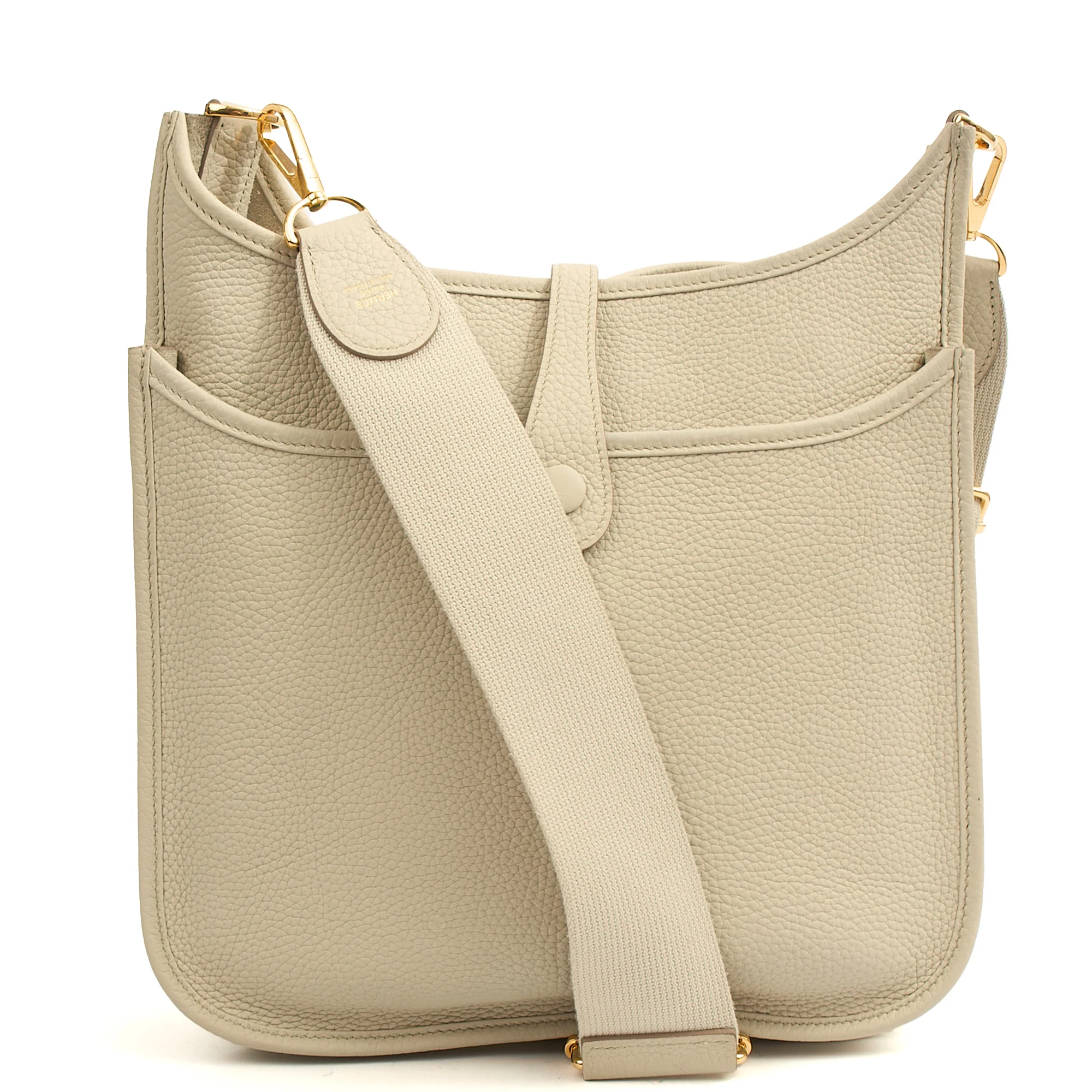 Picture of Hermes Cross Body Evelyne 29 in Beton, Leather