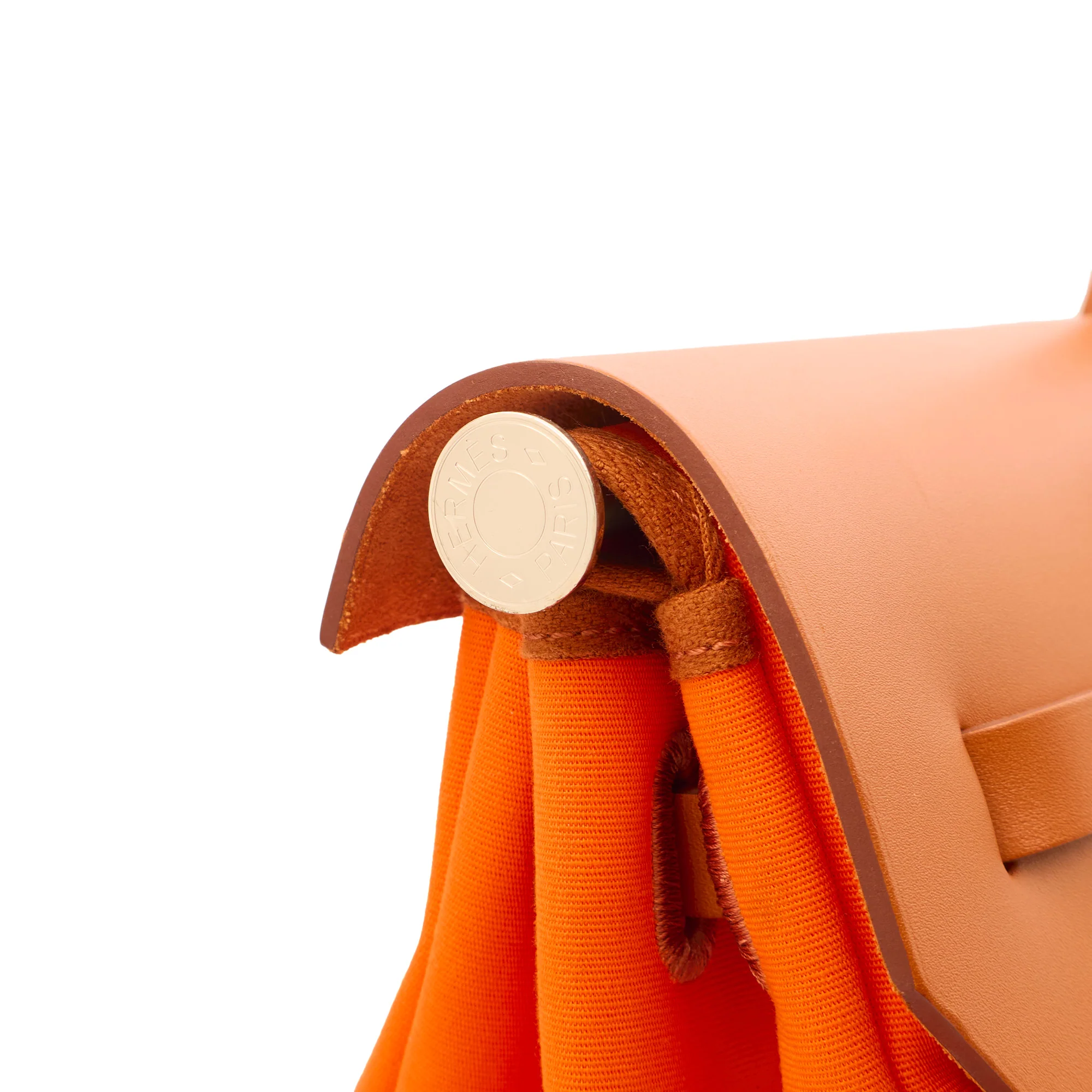 Picture of Hermes Tote Herbag Cabine 50 in Classic Orange, Canvas