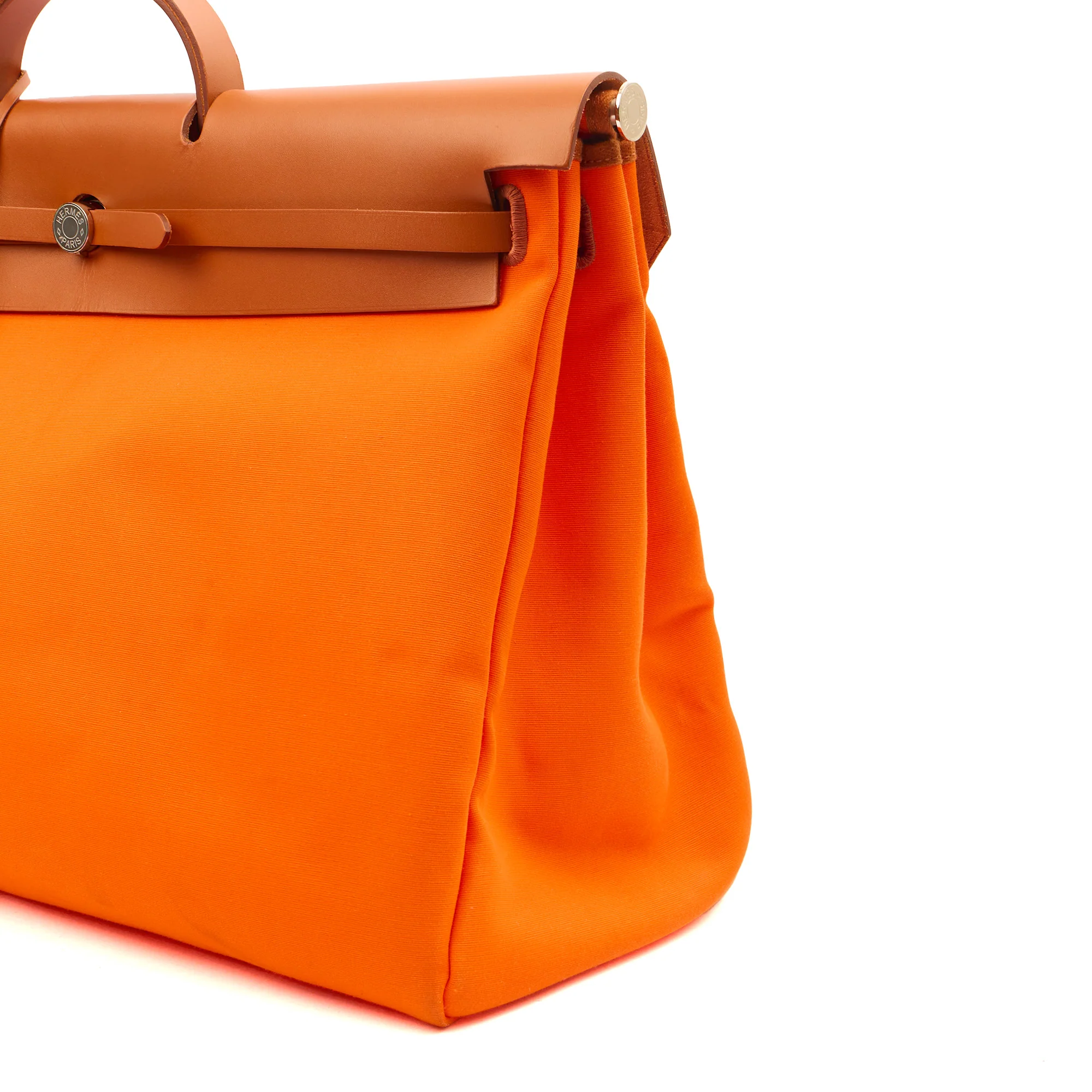 Picture of Hermes Tote Herbag Cabine 50 in Classic Orange, Canvas
