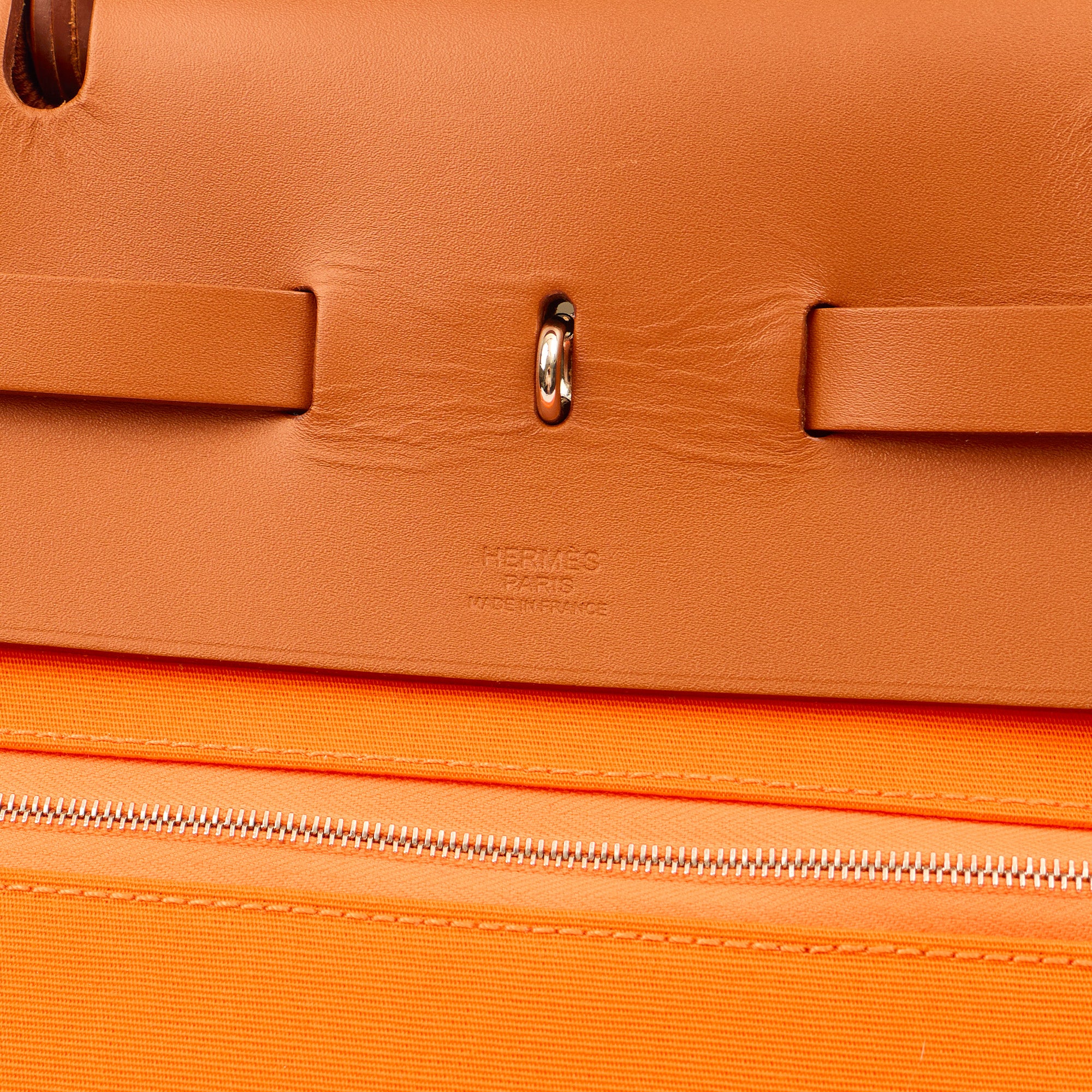Picture of Hermes Tote Herbag Cabine 50 in Classic Orange, Canvas