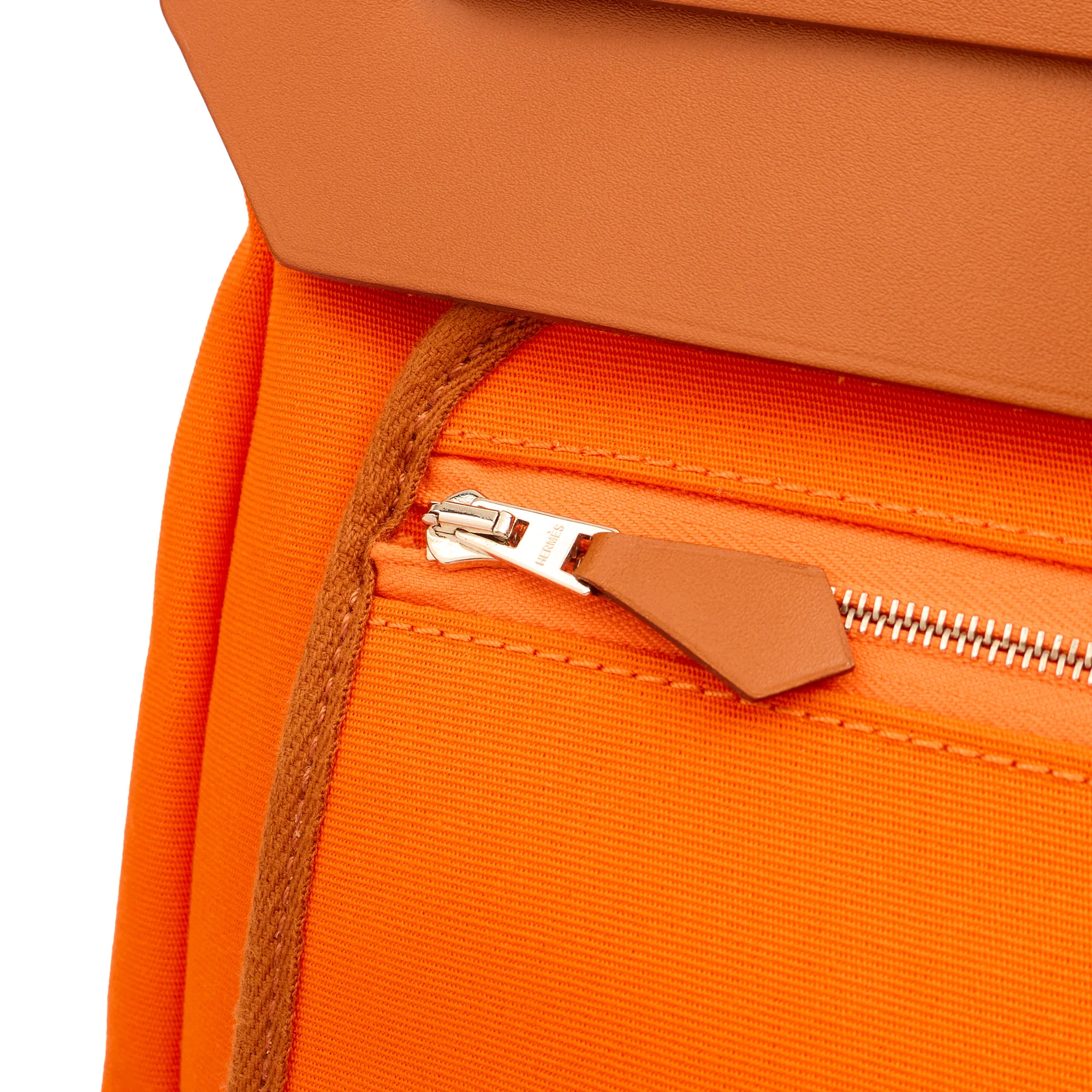 Picture of Hermes Tote Herbag Cabine 50 in Classic Orange, Canvas