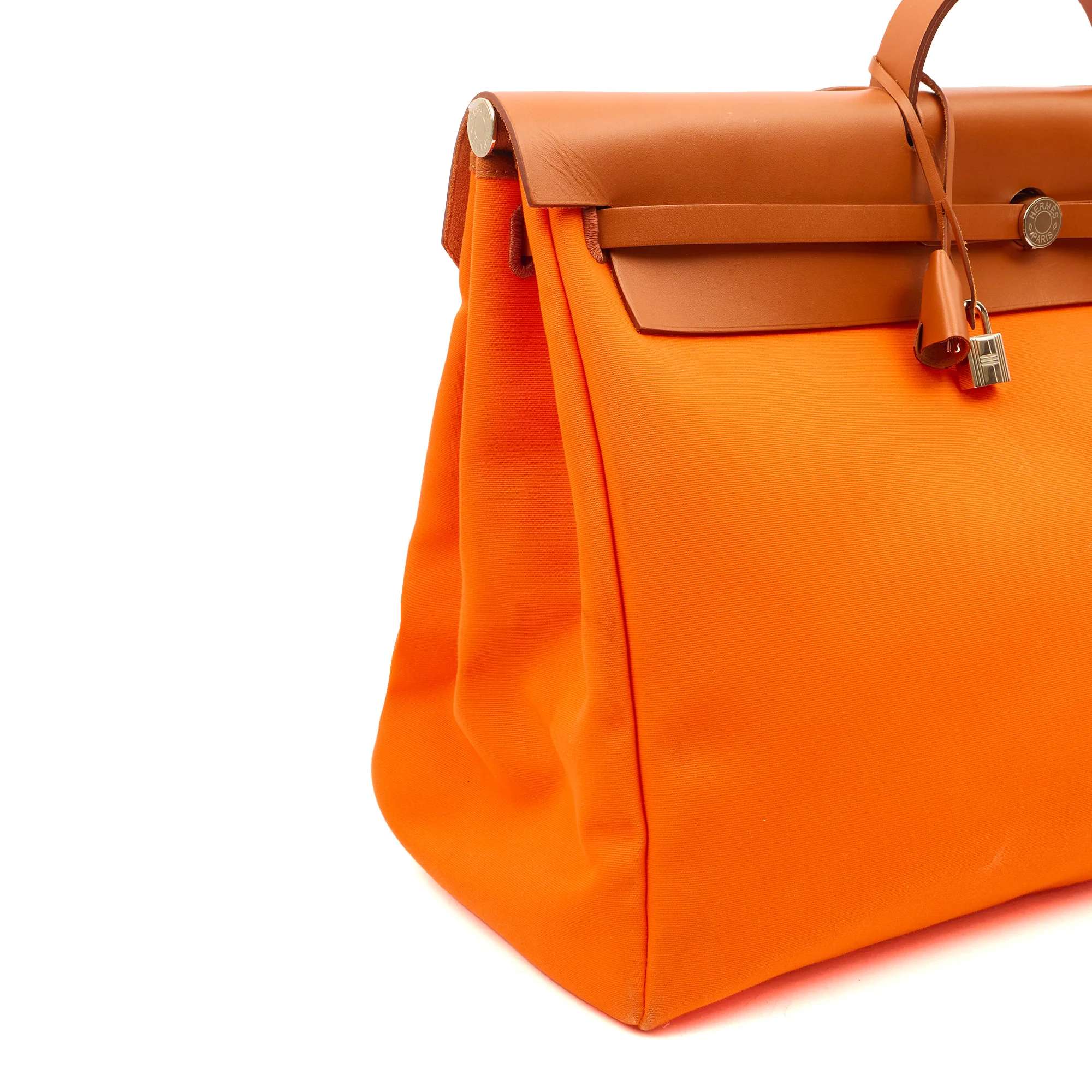 Picture of Hermes Tote Herbag Cabine 50 in Classic Orange, Canvas