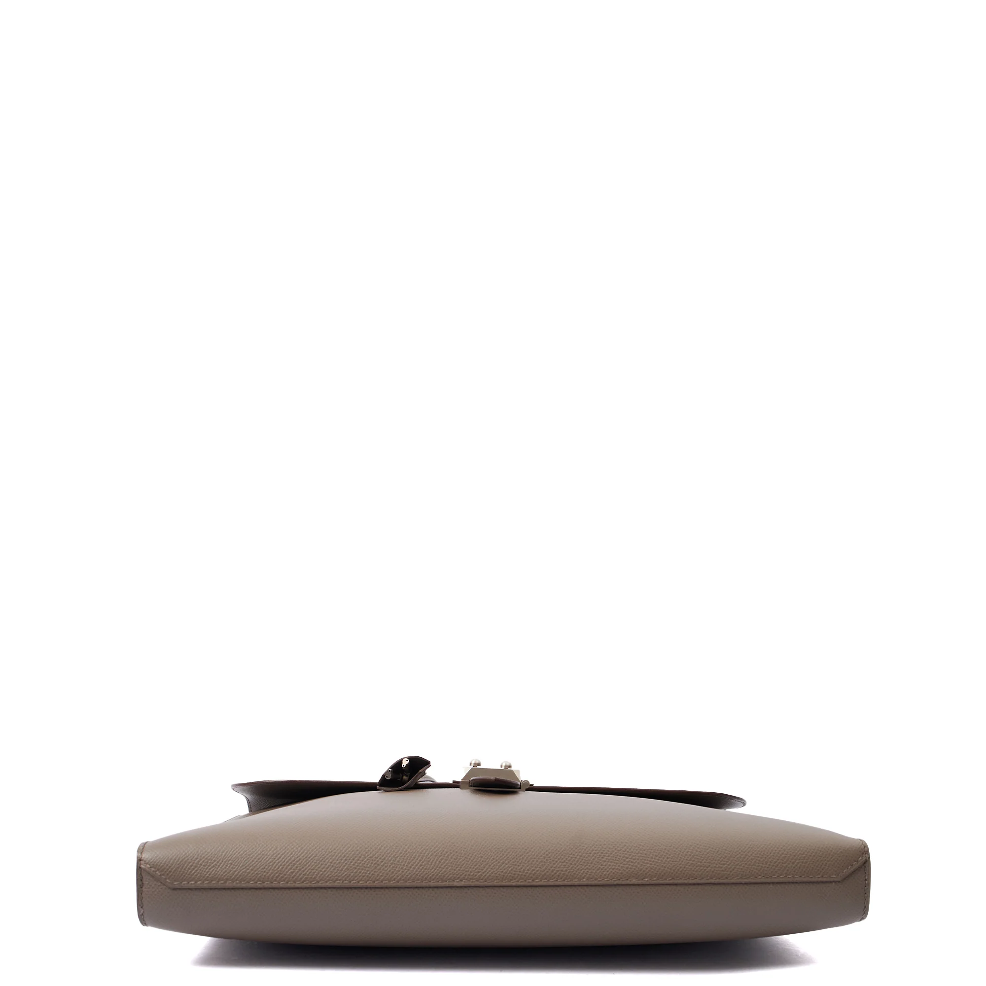 Picture of Hermes Tote Sac a Depeches Briefcase in Etain, Epsom Leather