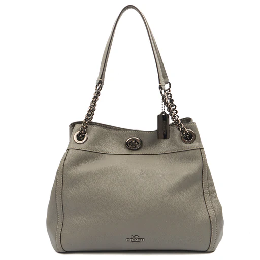 Picture of Coach Tote Edie Tote in Grey, Leather