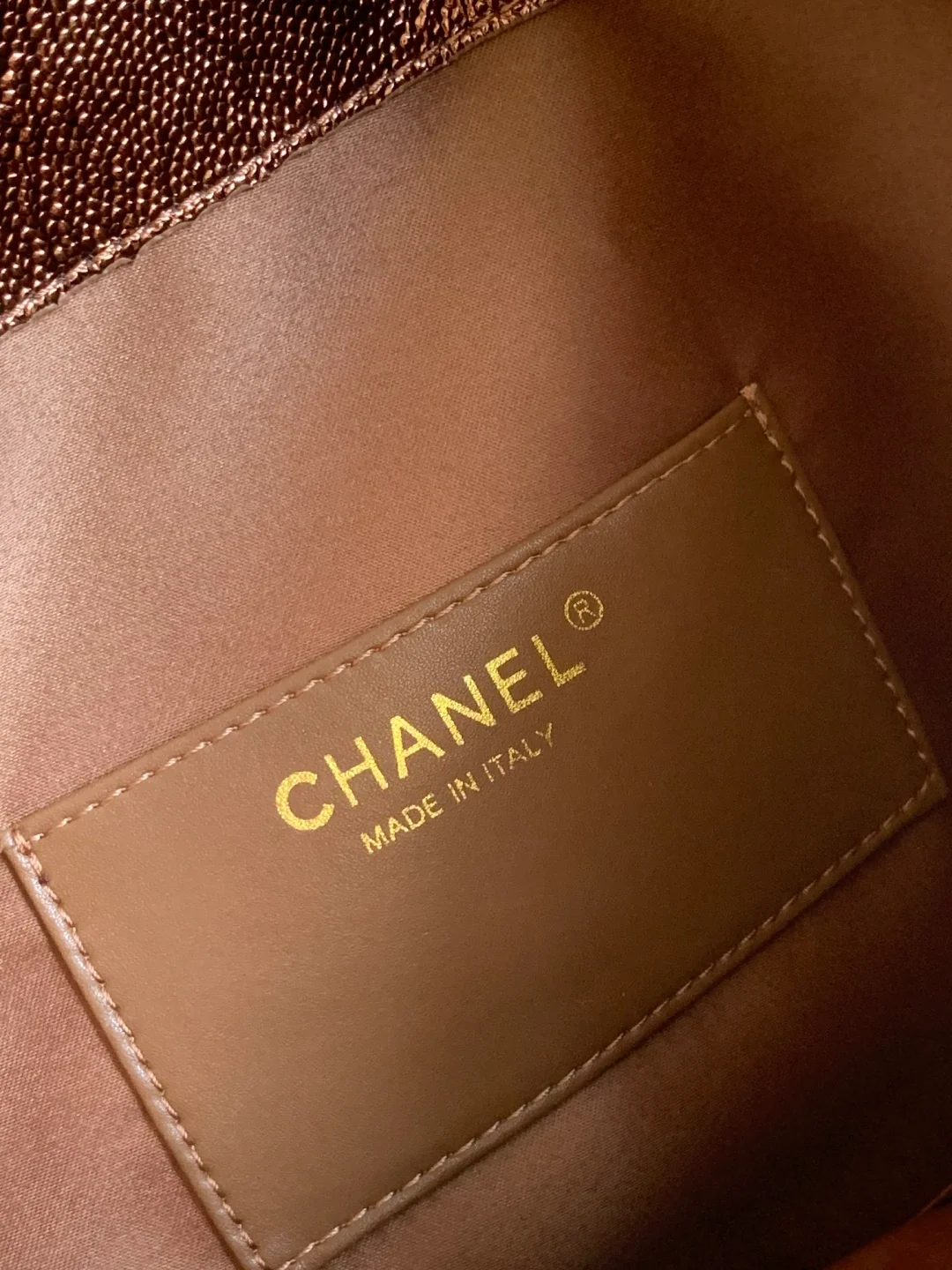 Chanel 25 Small Hobo AS5311 in Bronze Calfskin