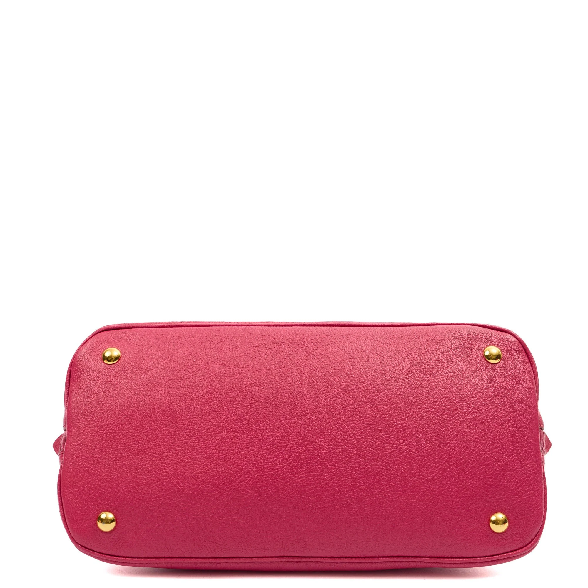 Picture of Miu Miu Shoulder Bag Bowling Bag - Small in Pink, Leather