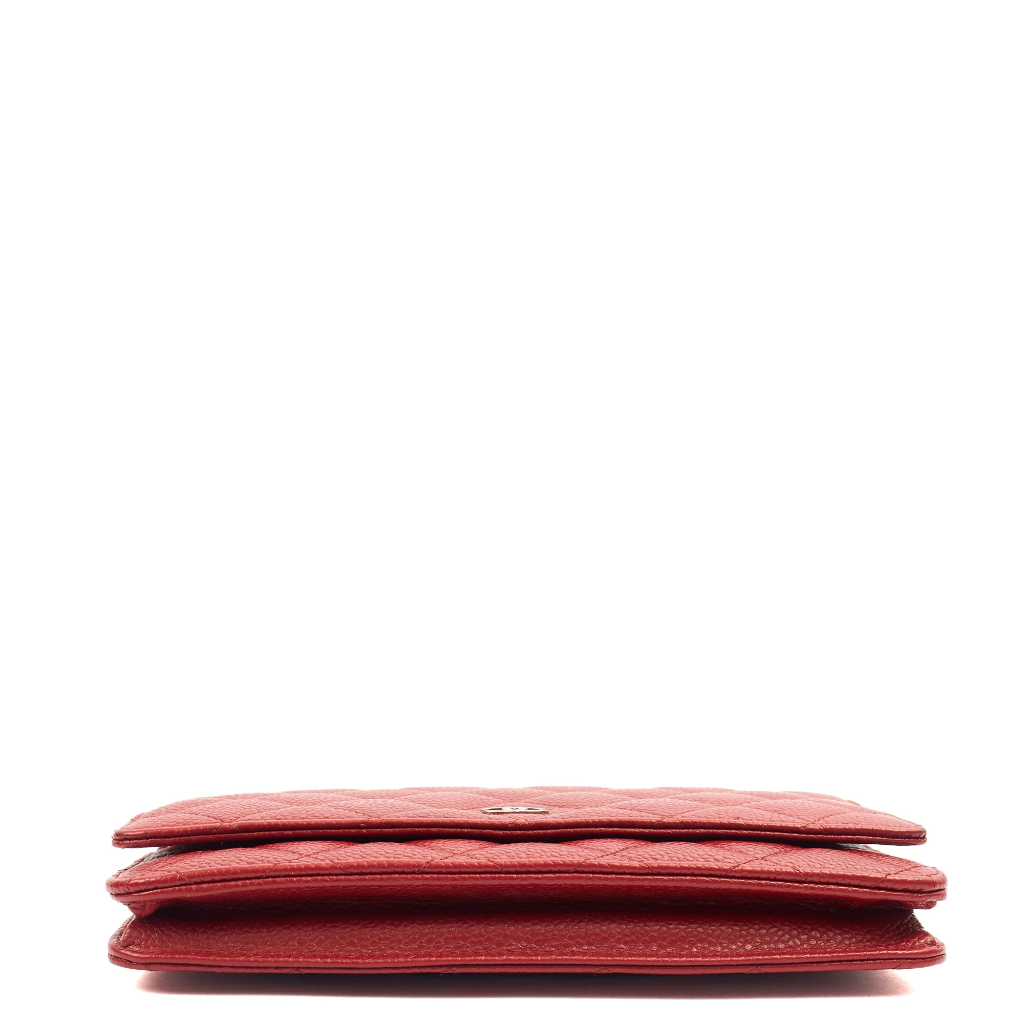 Picture of Chanel Cross Body Wallet on Chain in Red, Caviar Leather