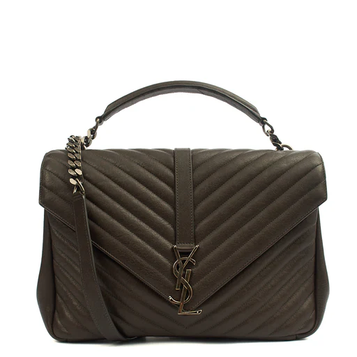 Picture of Saint Laurent Shoulder Bag College - Medium in Brown, Calfskin Leather