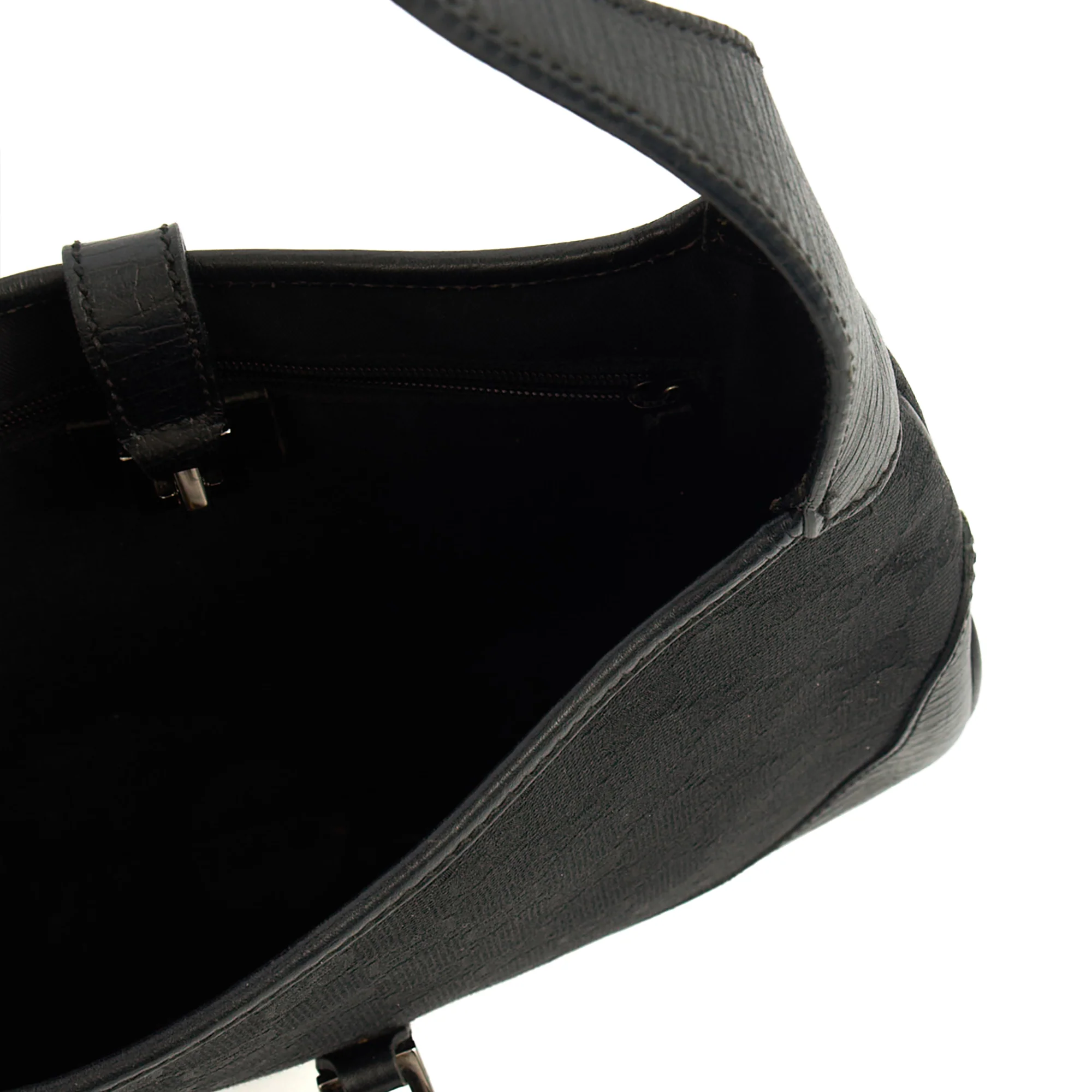 Picture of Gucci Shoulder Bag Jackie- Small in Black, GG Canvas