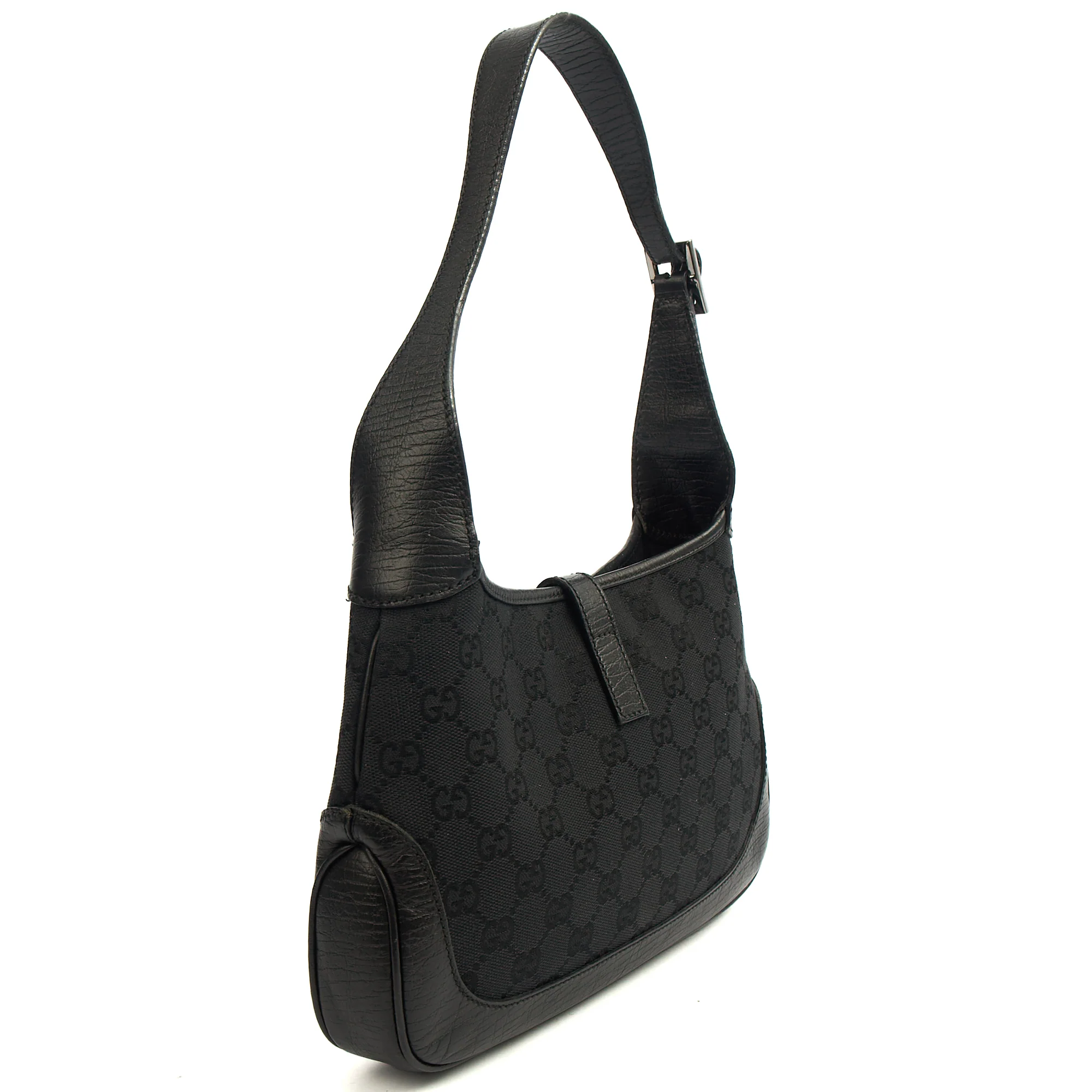 Picture of Gucci Shoulder Bag Jackie- Small in Black, GG Canvas
