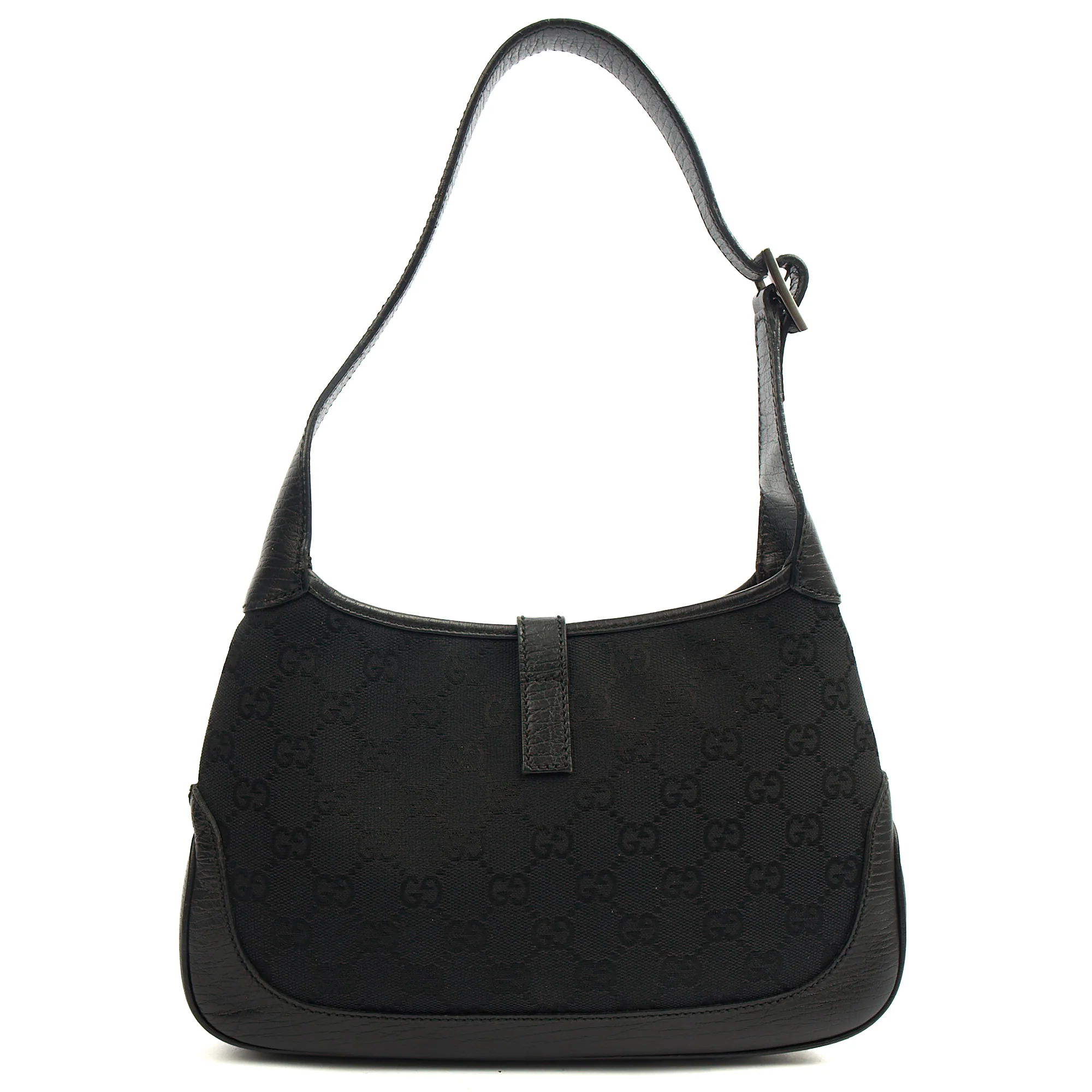 Picture of Gucci Shoulder Bag Jackie- Small in Black, GG Canvas