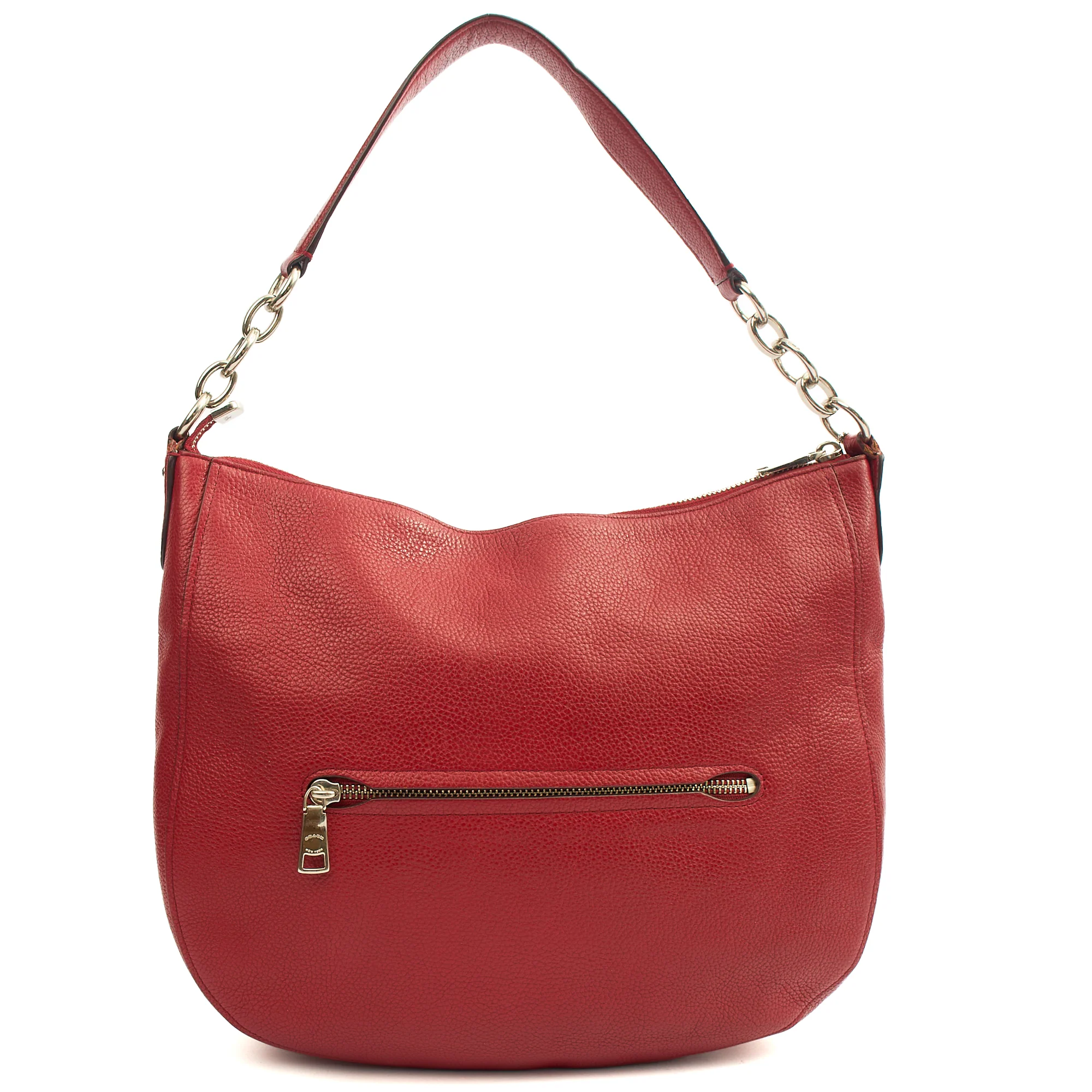 Picture of Coach Cross Body Tabby Messenger 19 in Red, Leather