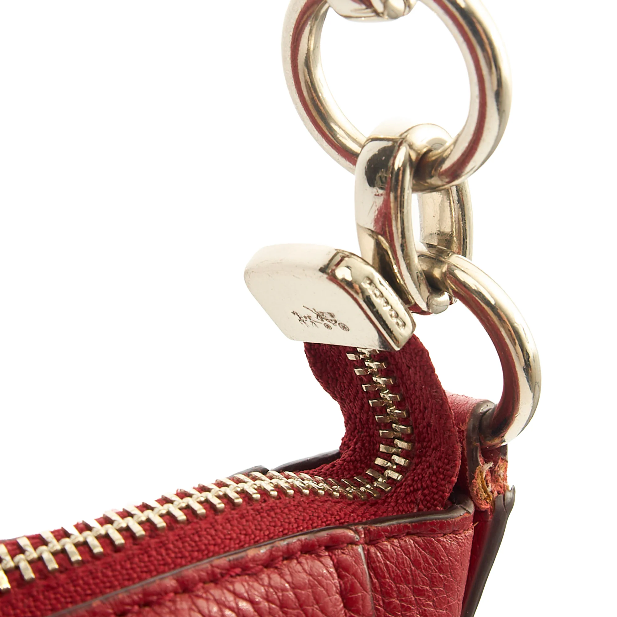 Picture of Coach Cross Body Tabby Messenger 19 in Red, Leather