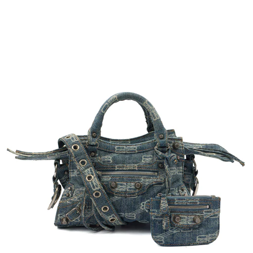 Picture of Balenciaga Mini Bag Neo Cagole XS in Blue, Canvas