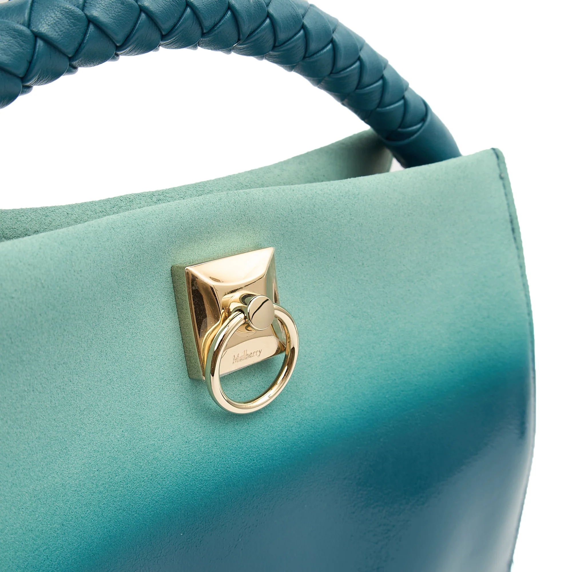 Picture of Mulberry Tote Iris - Small in Blue, Patent Leather