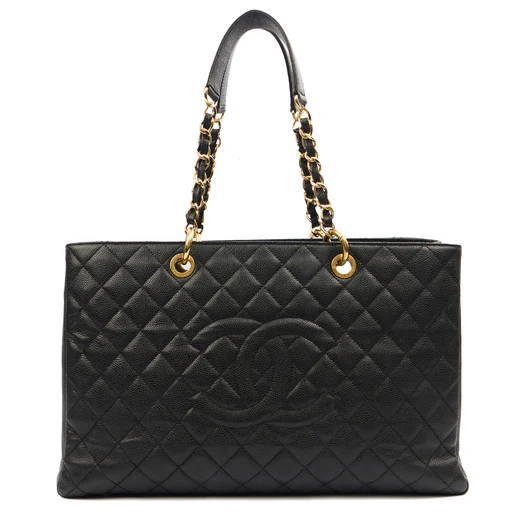 Picture of Chanel Tote Grand Shopping Tote XL in Black, Caviar Leather