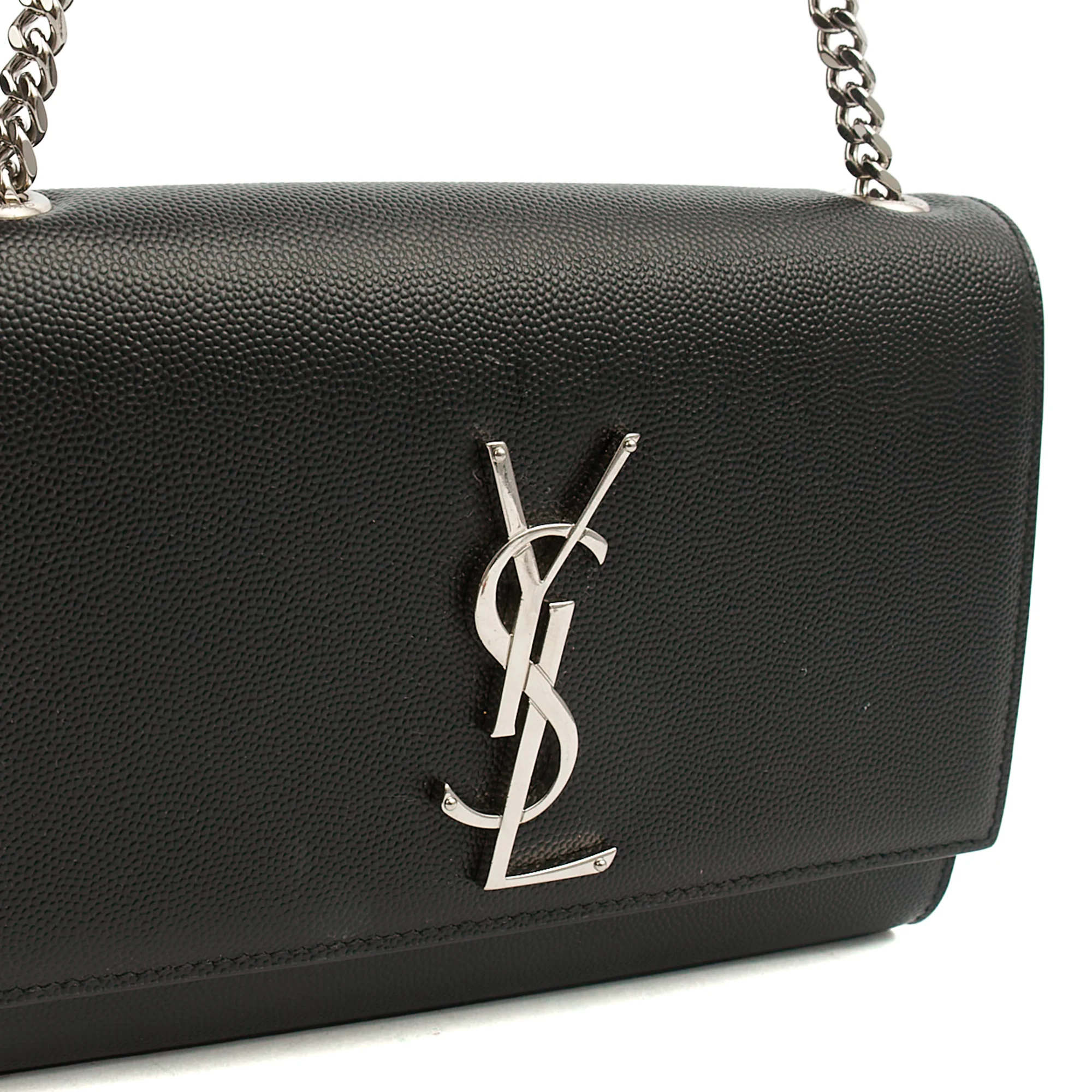 Picture of Saint Laurent Cross Body Kate Small in Black, Calfskin Leather