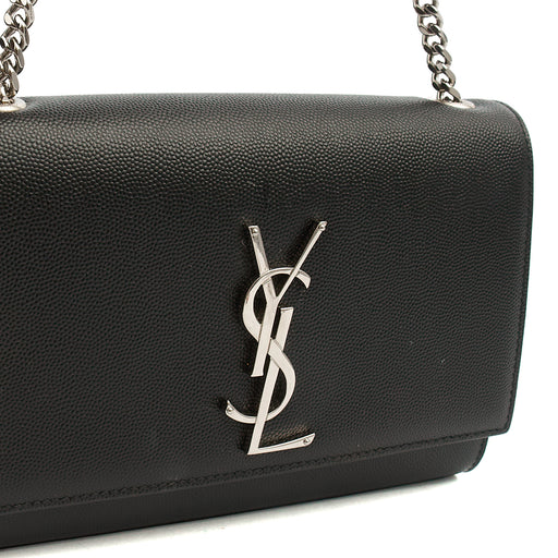Picture of Saint Laurent Cross Body Kate Small in Black, Calfskin Leather