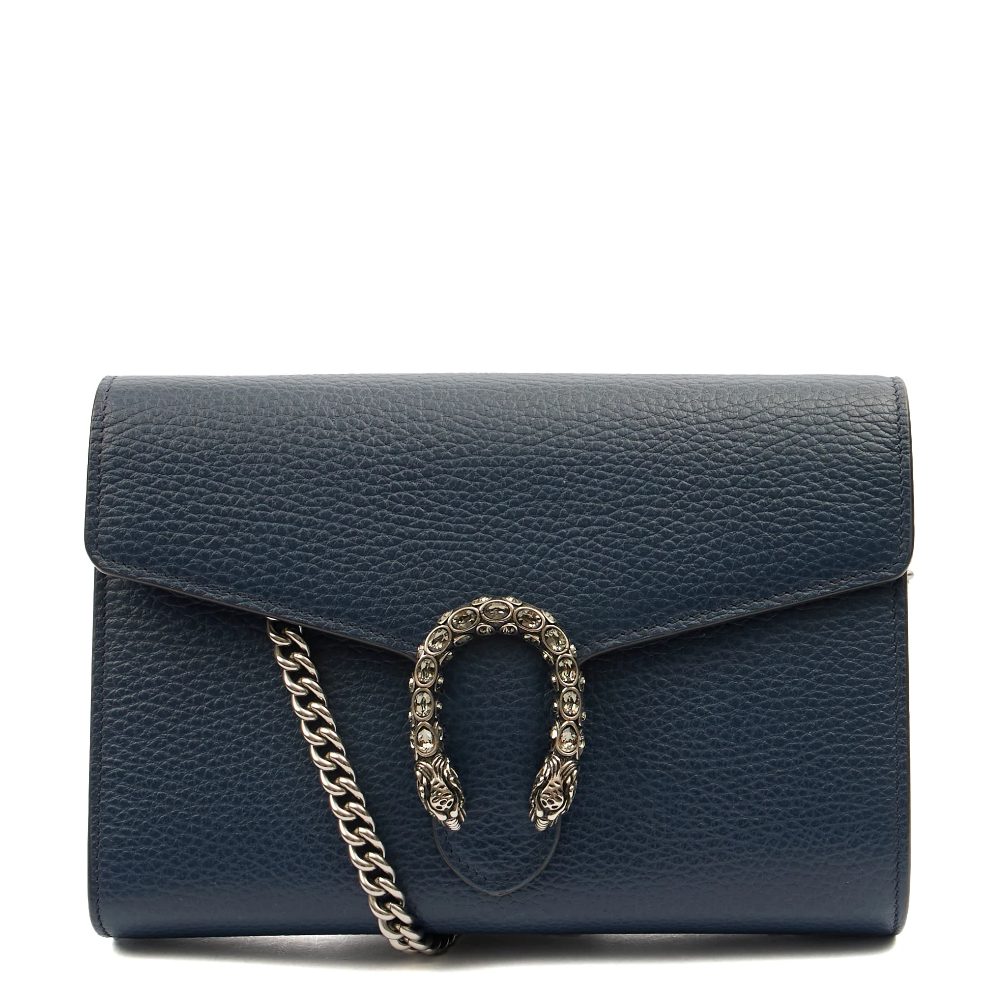 Picture of Gucci Cross Body Dionysus Chain Wallet in Blue, Leather