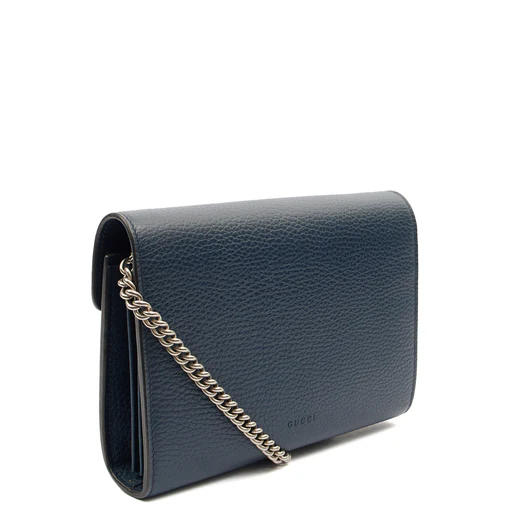 Picture of Gucci Cross Body Dionysus Chain Wallet in Blue, Leather