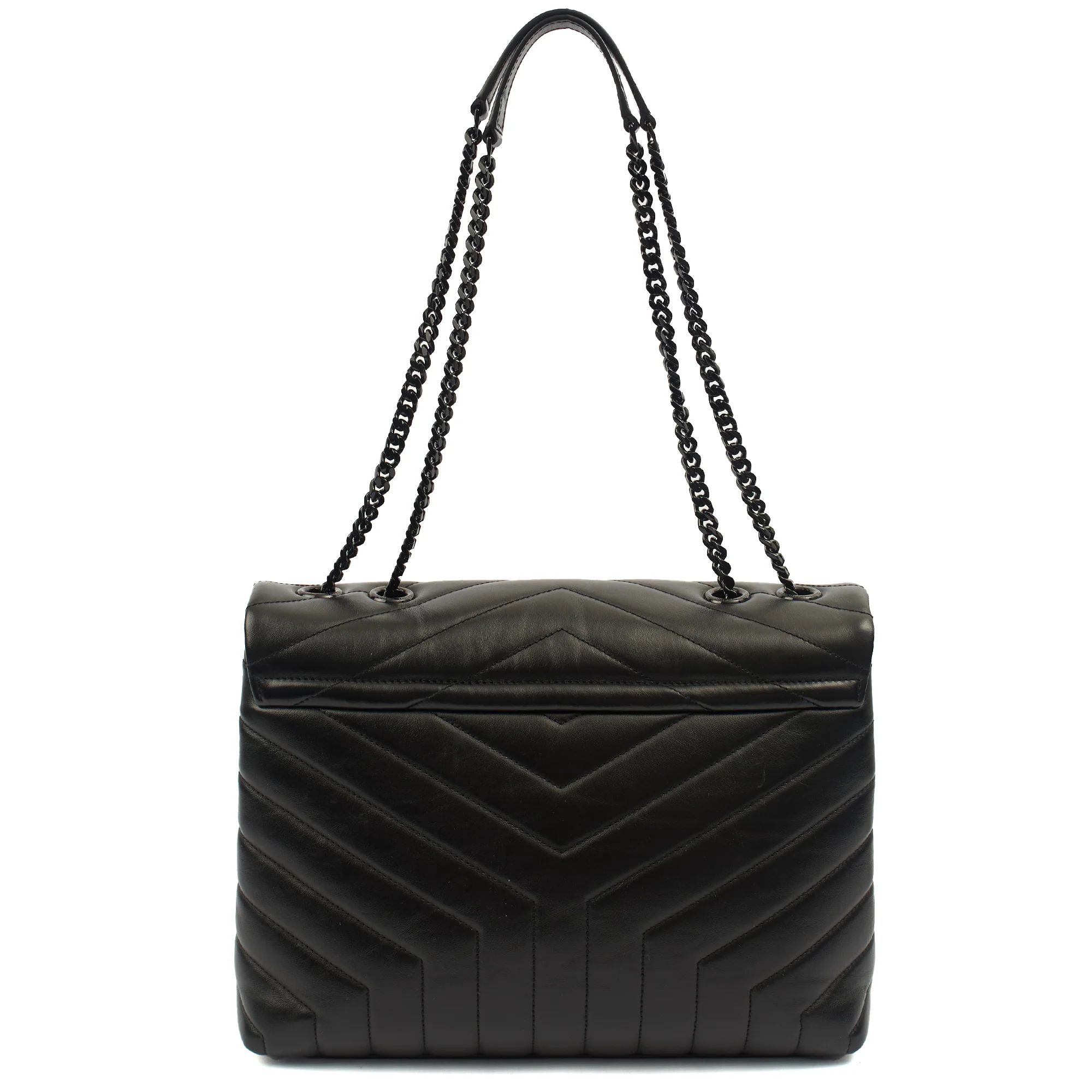 Picture of Saint Laurent Shoulder Bag Lou Lou - Medium in Black, Leather