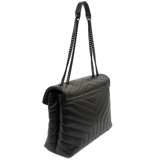 Picture of Saint Laurent Shoulder Bag Lou Lou - Medium in Black, Leather