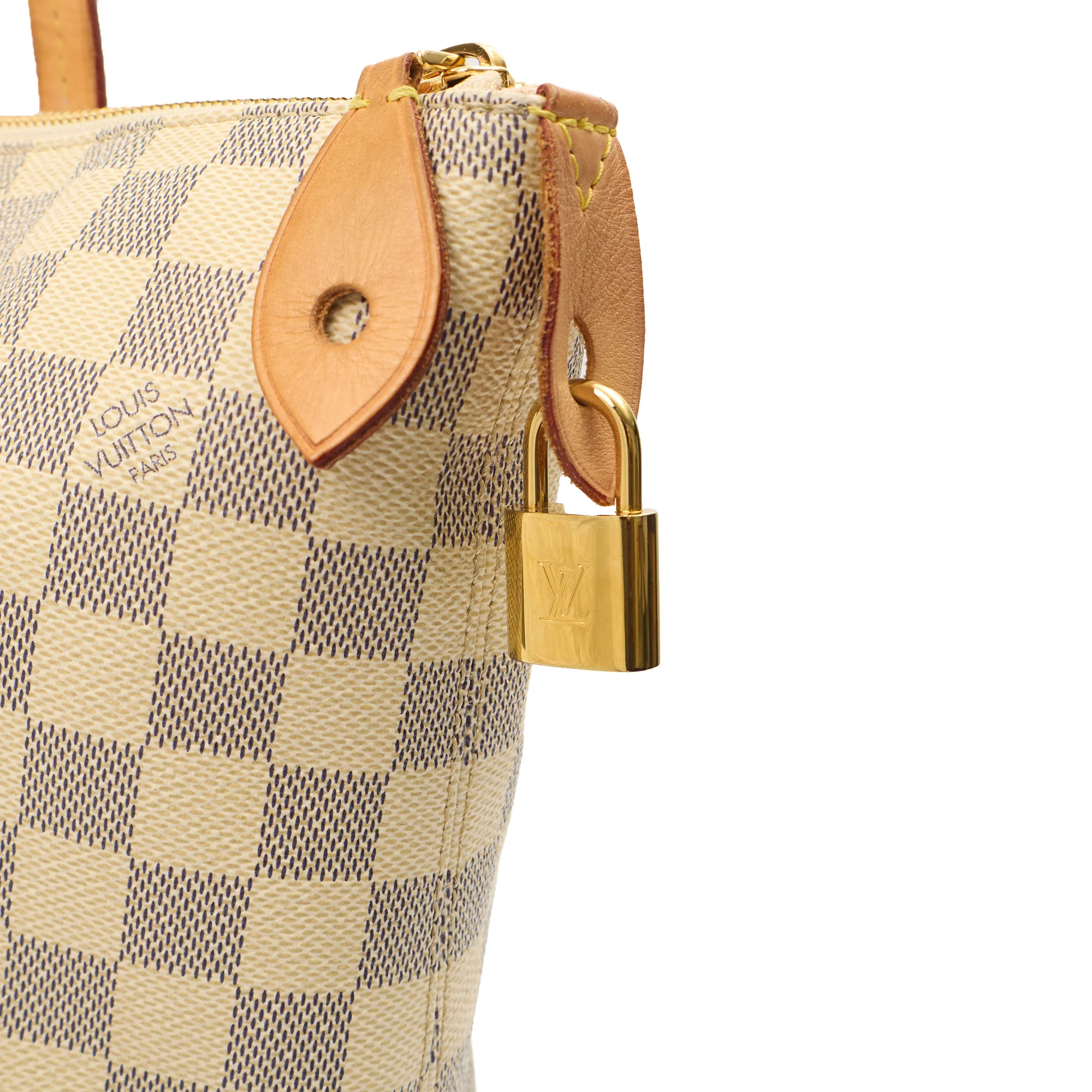 Picture of Louis Vuitton Tote Lena PM in Damier Azur, Canvas