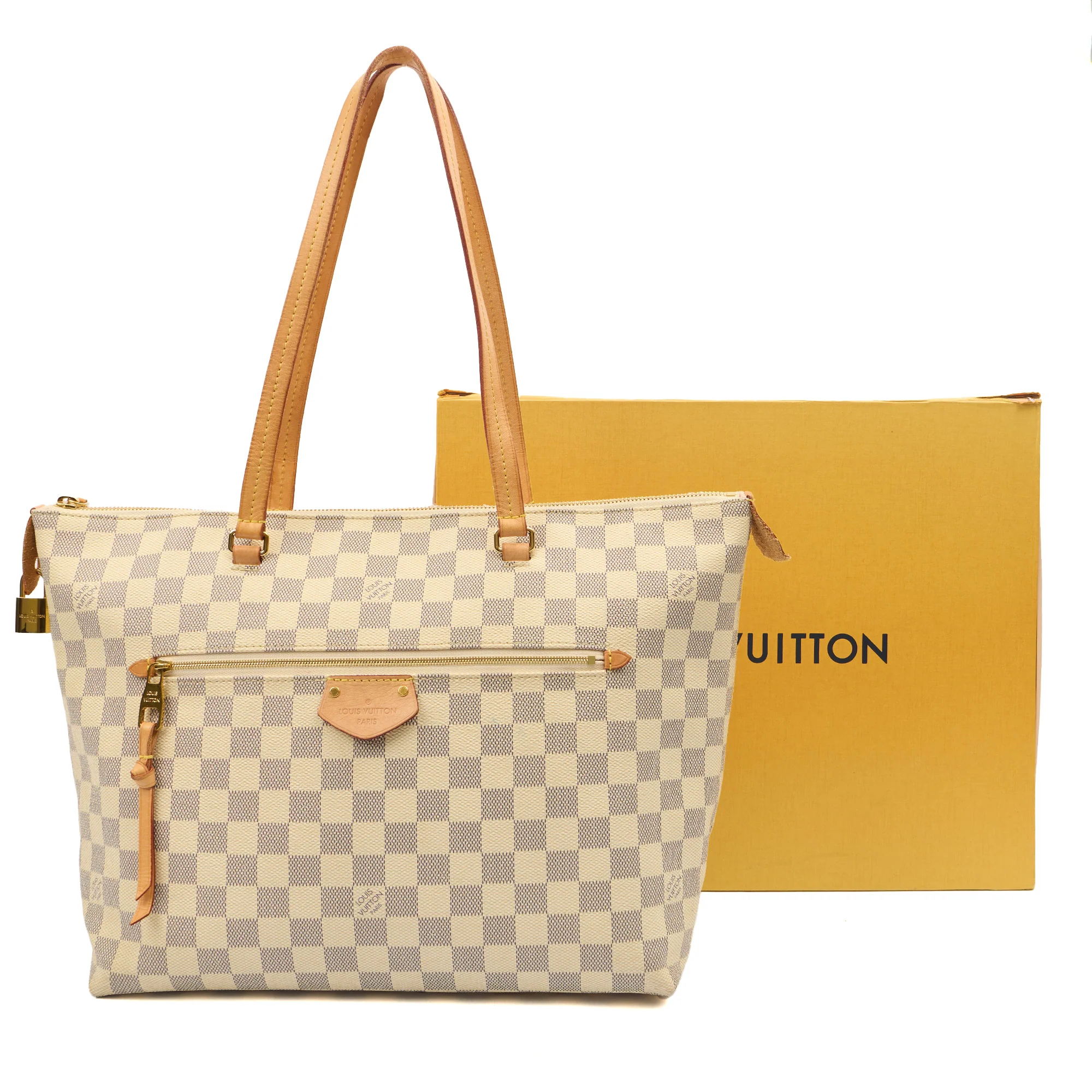 Picture of Louis Vuitton Tote Lena PM in Damier Azur, Canvas