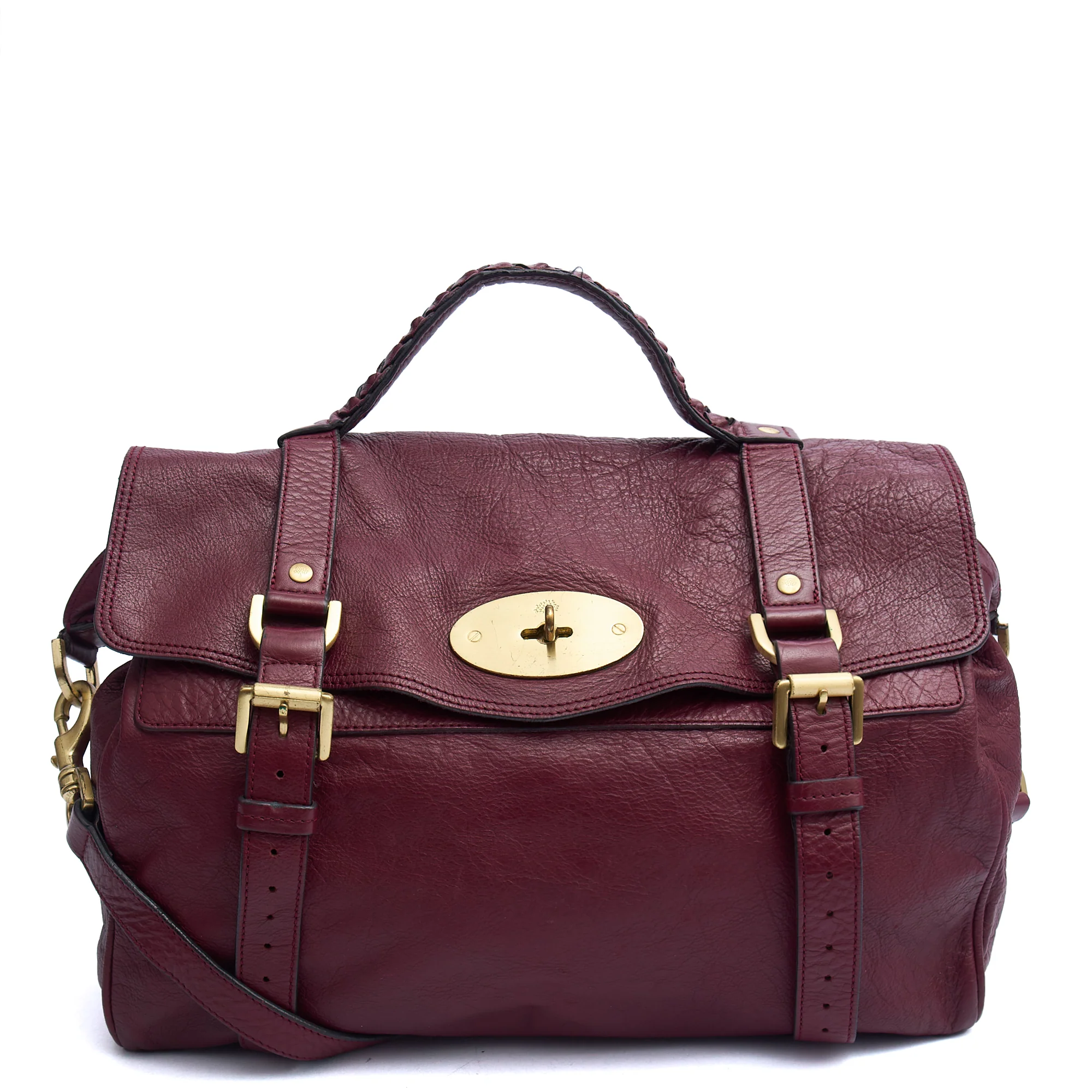 Picture of Mulberry Tote Alexa in Red, Calfskin Leather