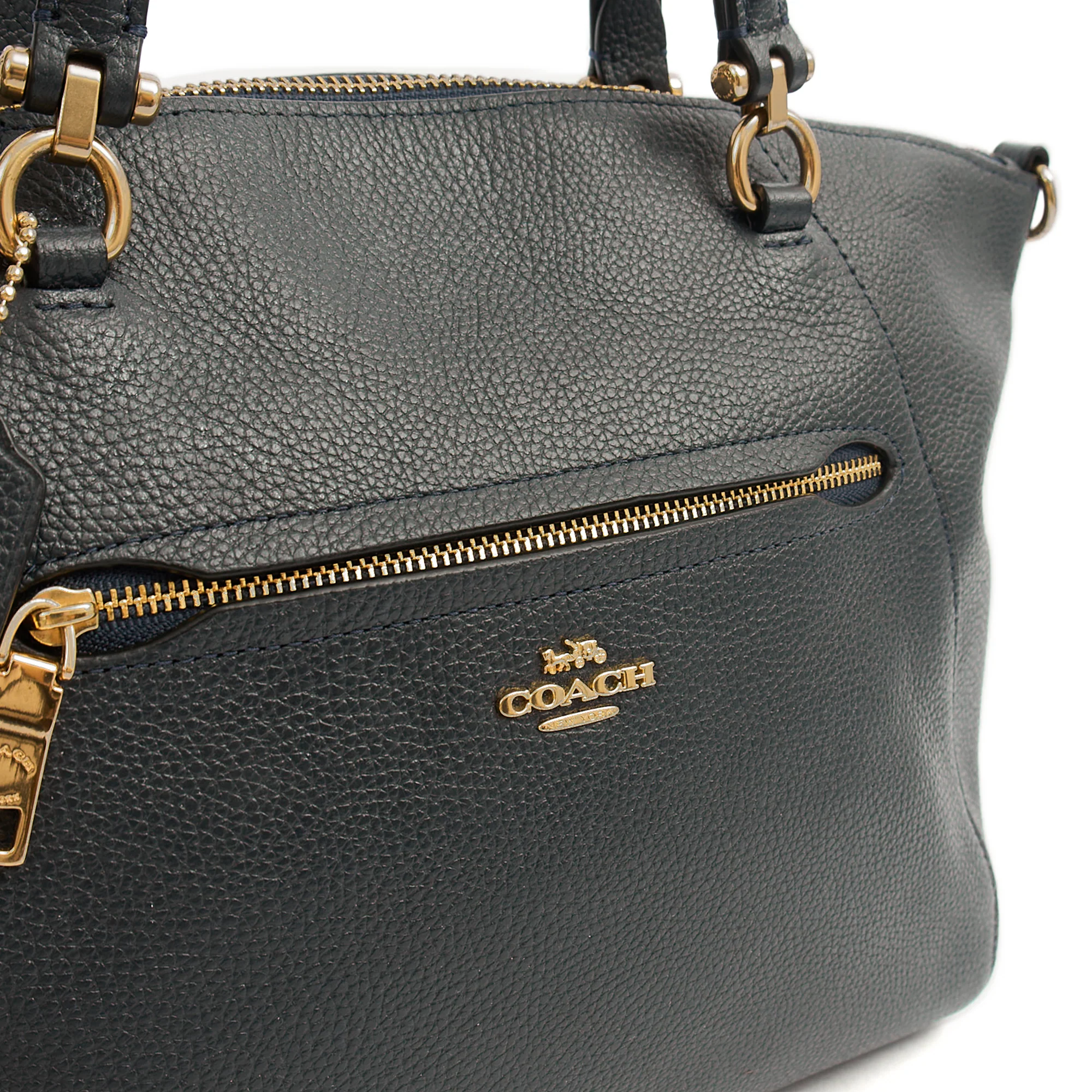 Picture of Coach Cross Body Prairie Satchel in Navy, Leather