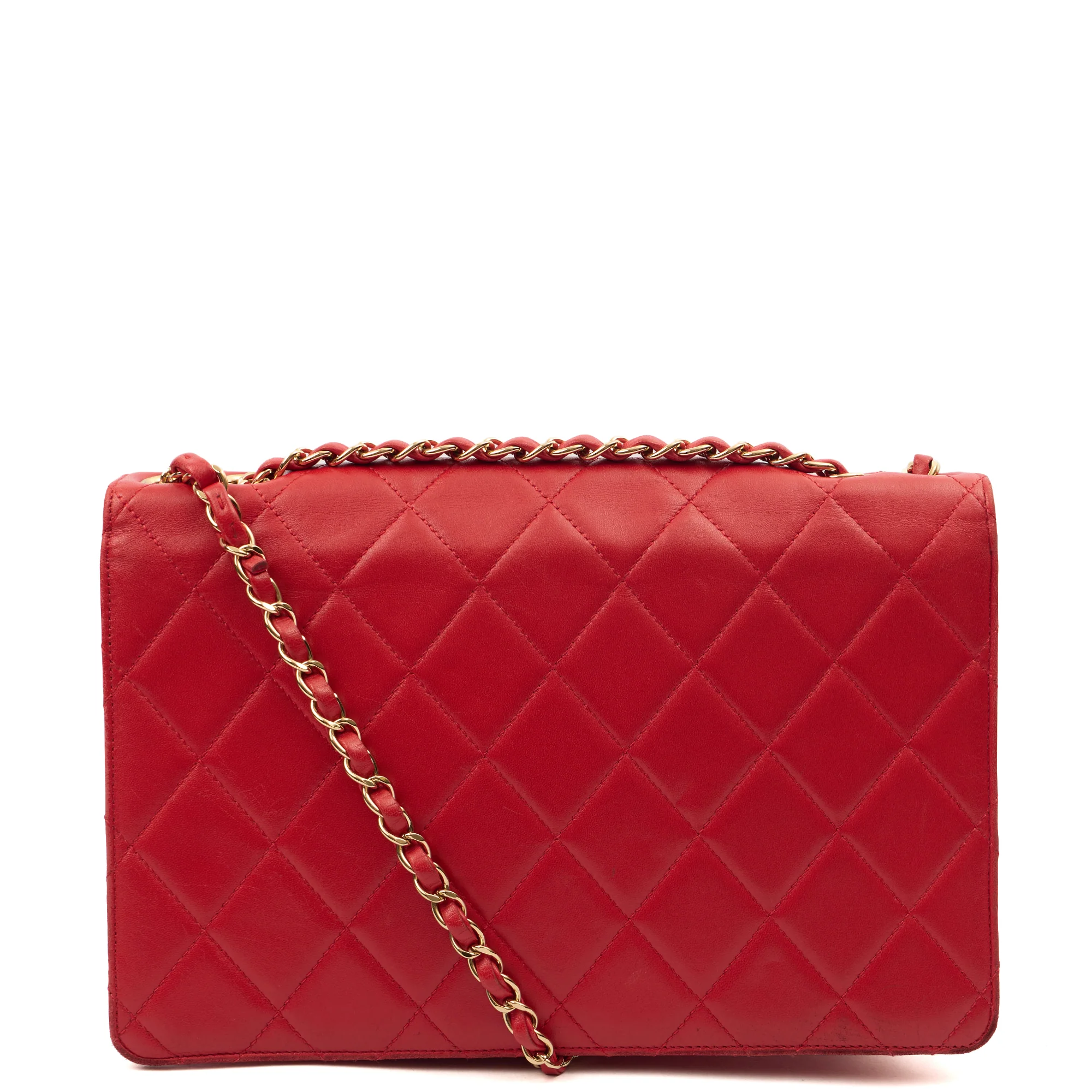 Picture of Chanel Shoulder Bag Golden Class Wallet On Chain in Red, Lambskin Leather