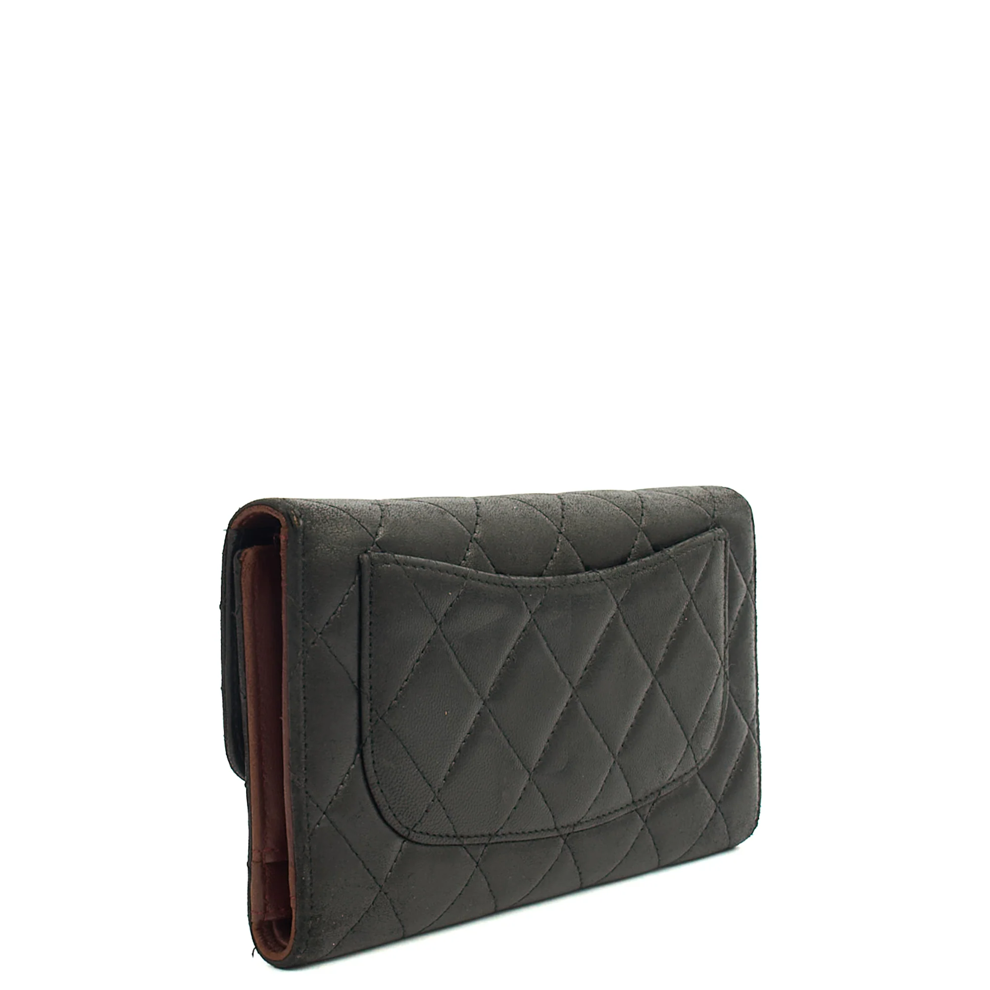 Picture of Chanel Purse Classic Long Flap Wallet in Black, Lambskin Leather