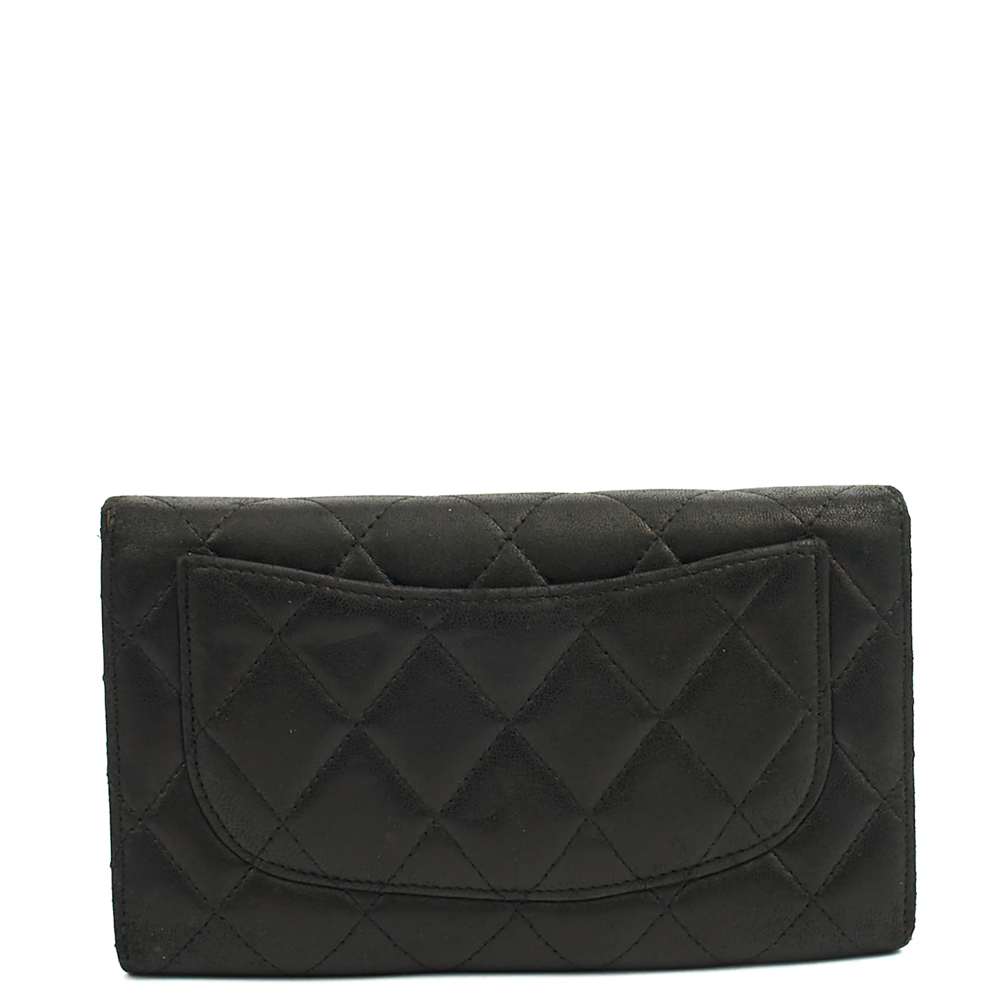 Picture of Chanel Purse Classic Long Flap Wallet in Black, Lambskin Leather
