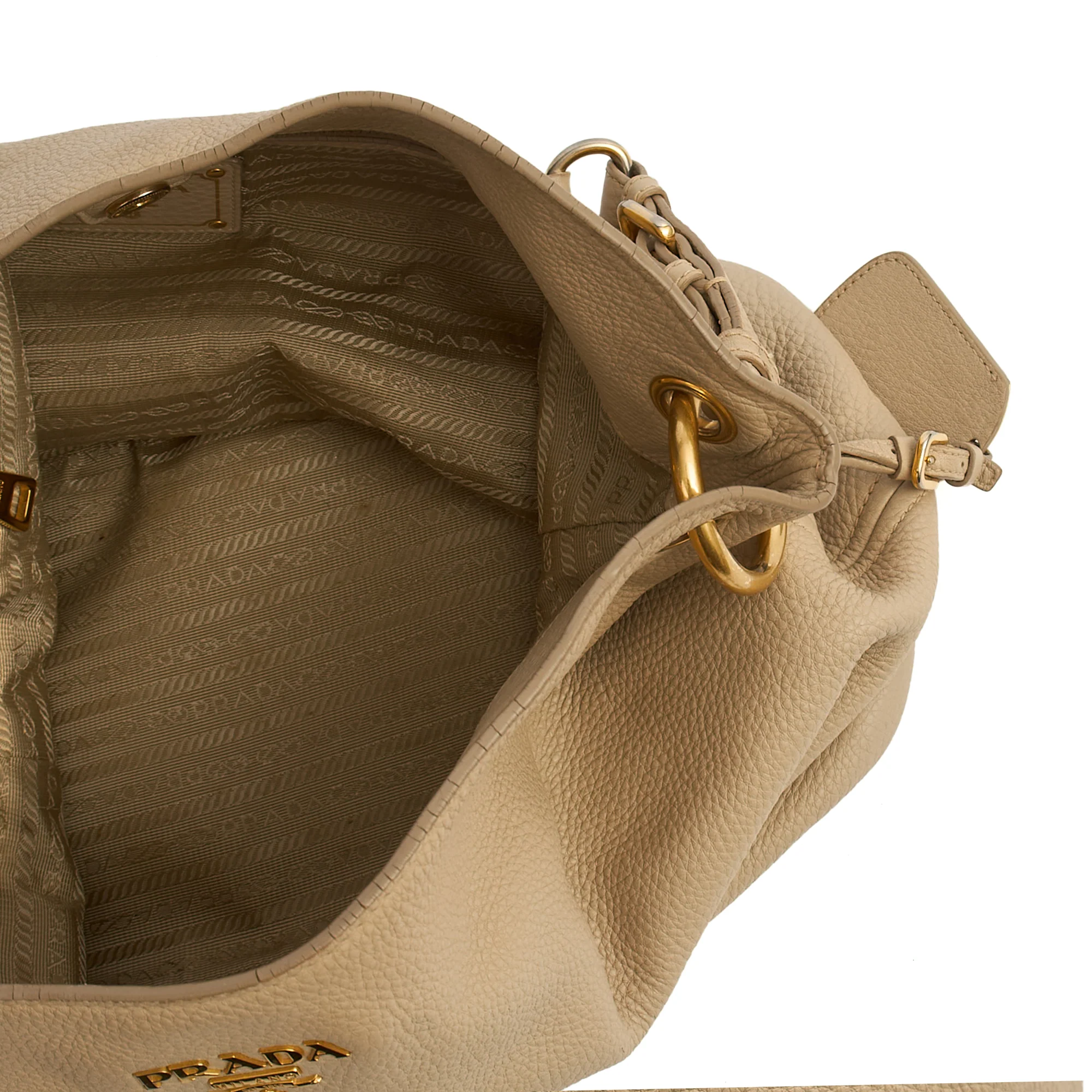 Picture of Prada Tote Lux Tote in Neutral, Calfskin