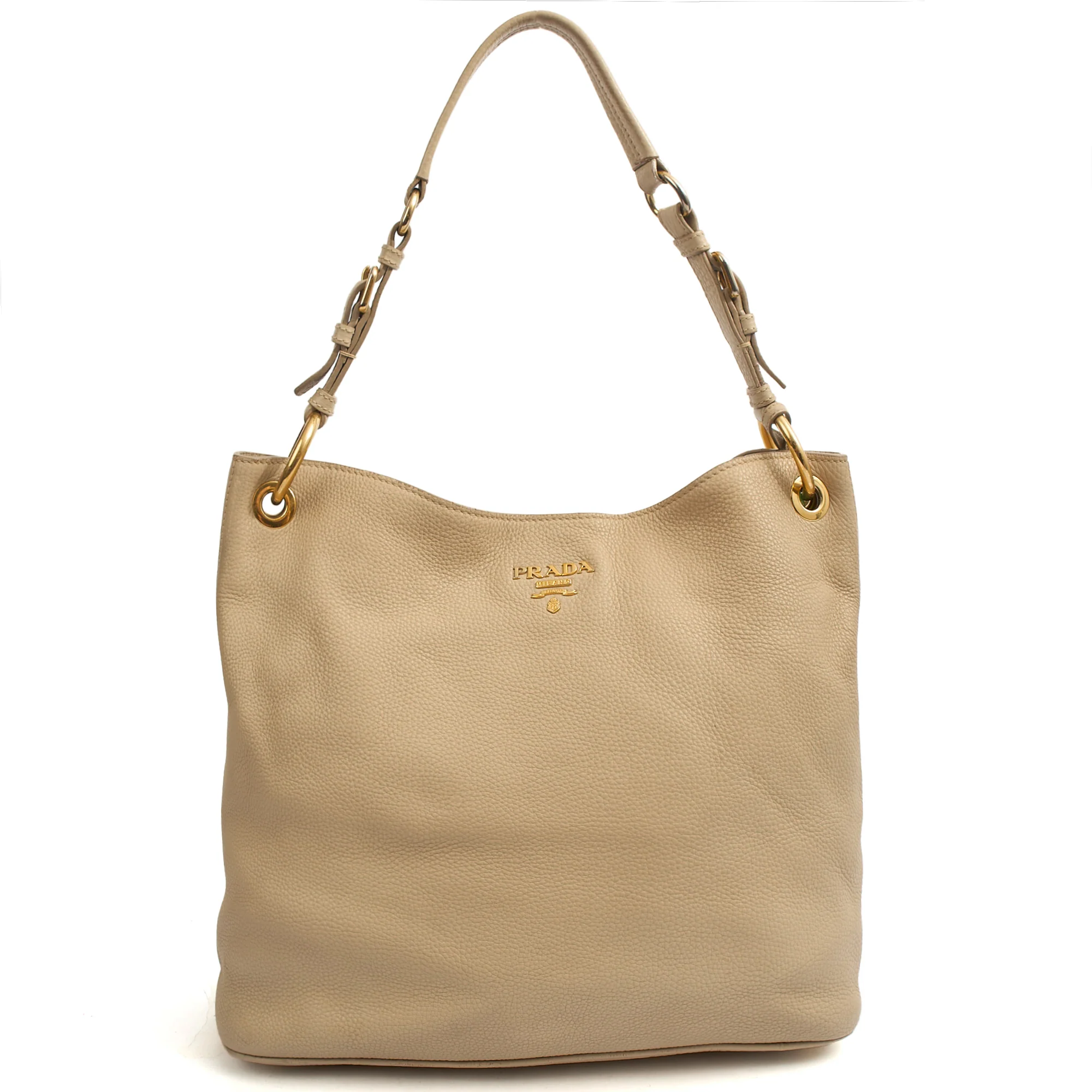 Picture of Prada Tote Lux Tote in Neutral, Calfskin