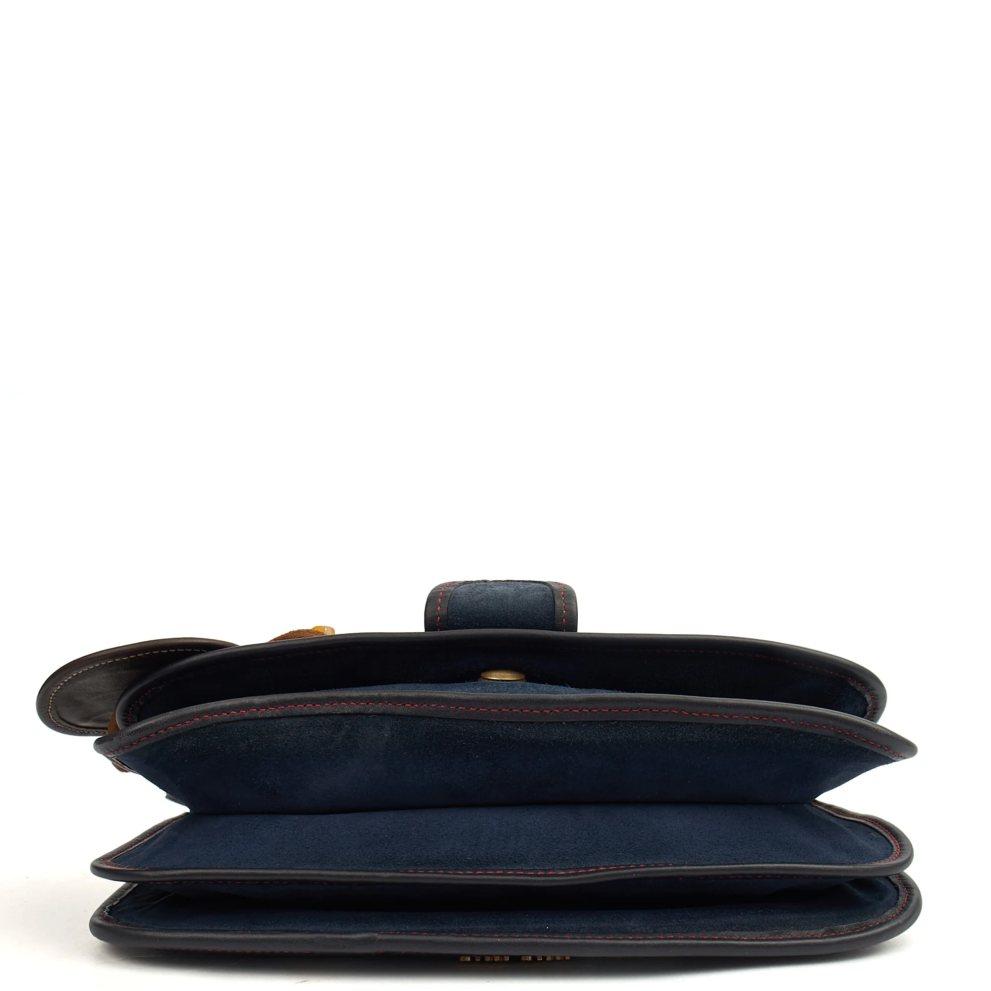 Picture of Miu Miu Shoulder Bag Shoulder Bag in Navy, Suede